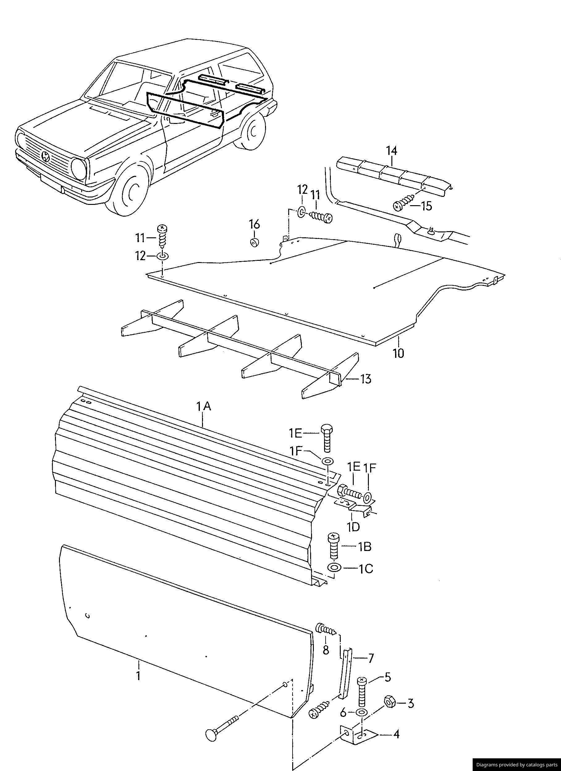 Car part diagram