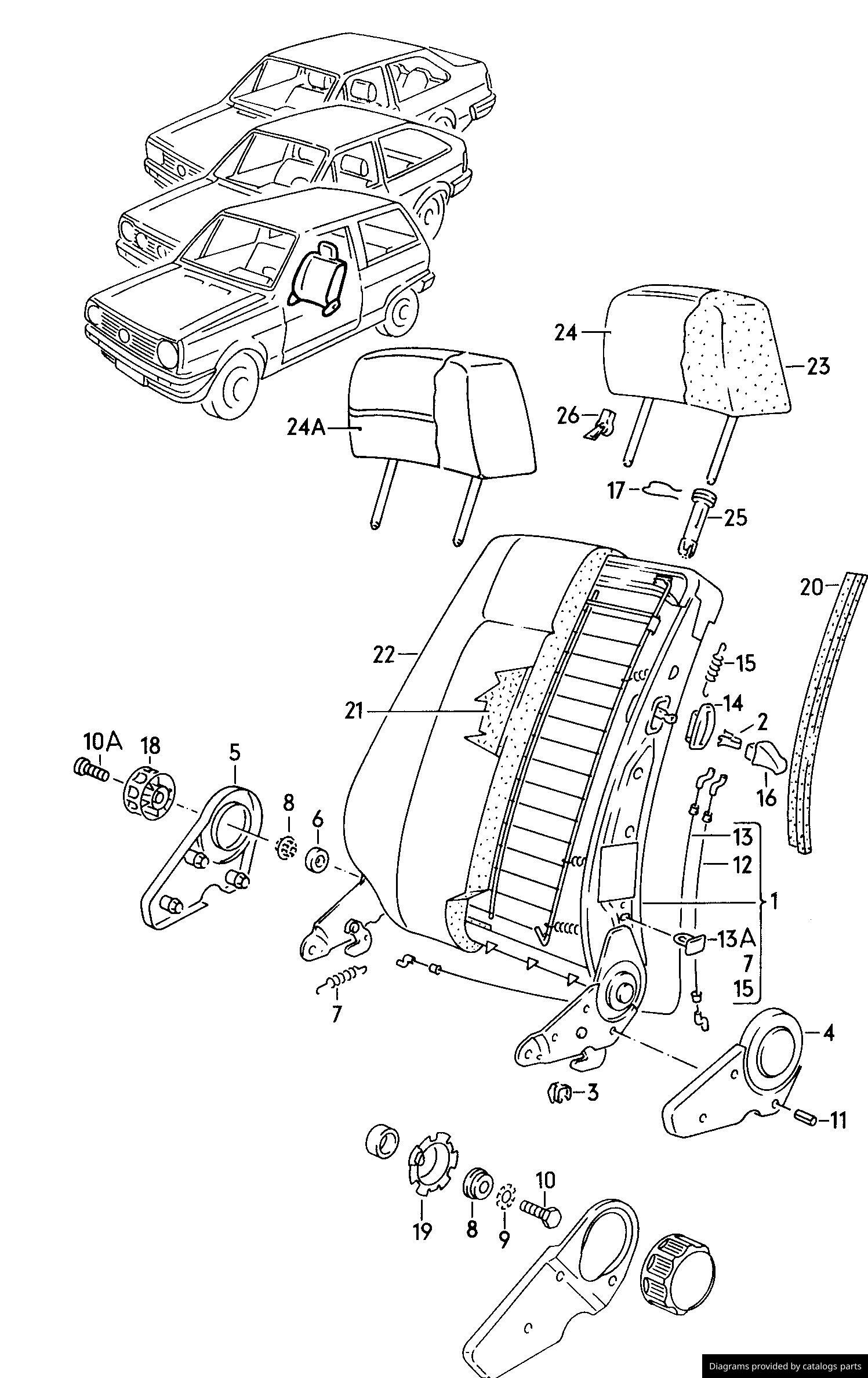 Car part diagram