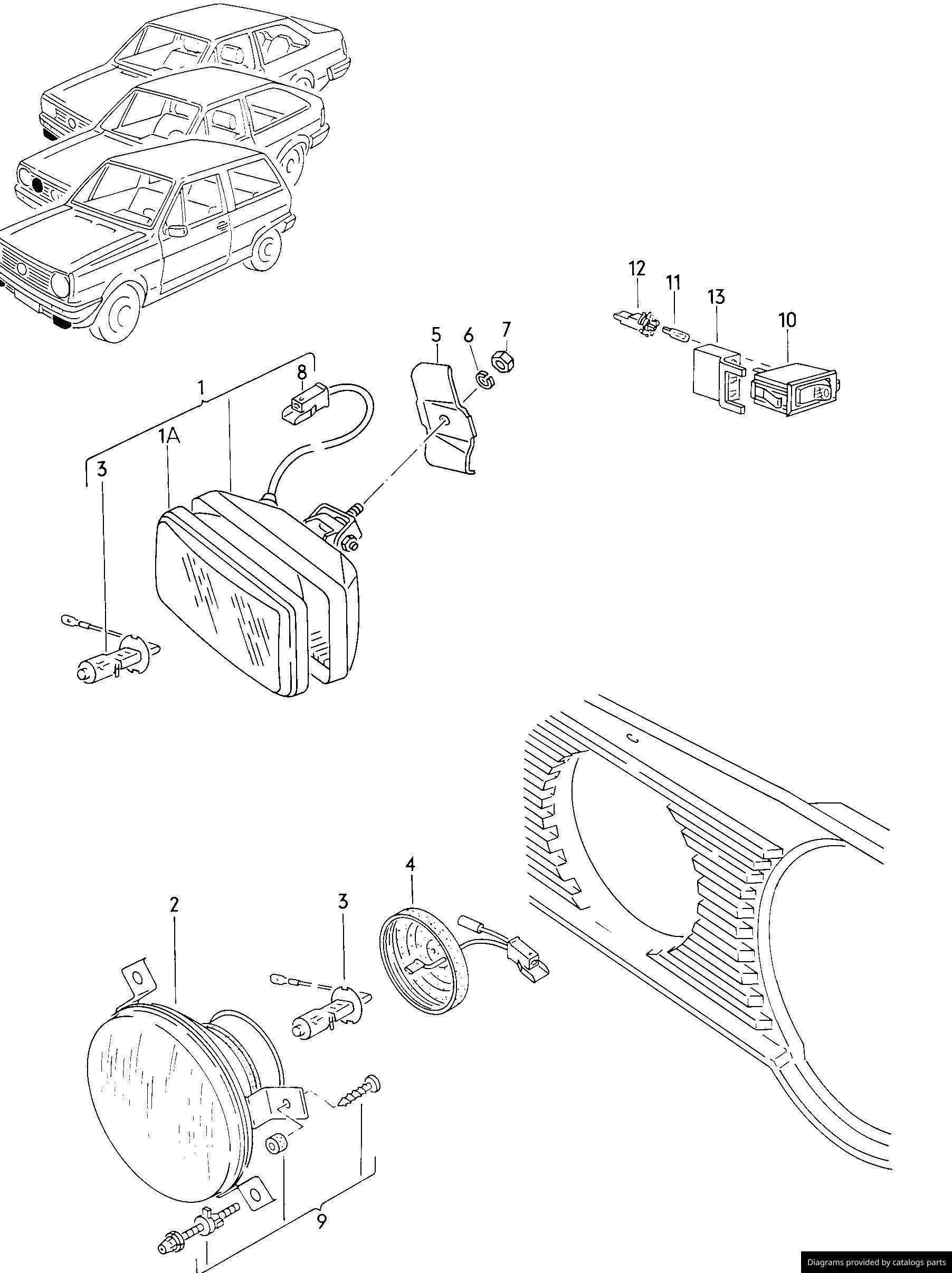 Car part diagram