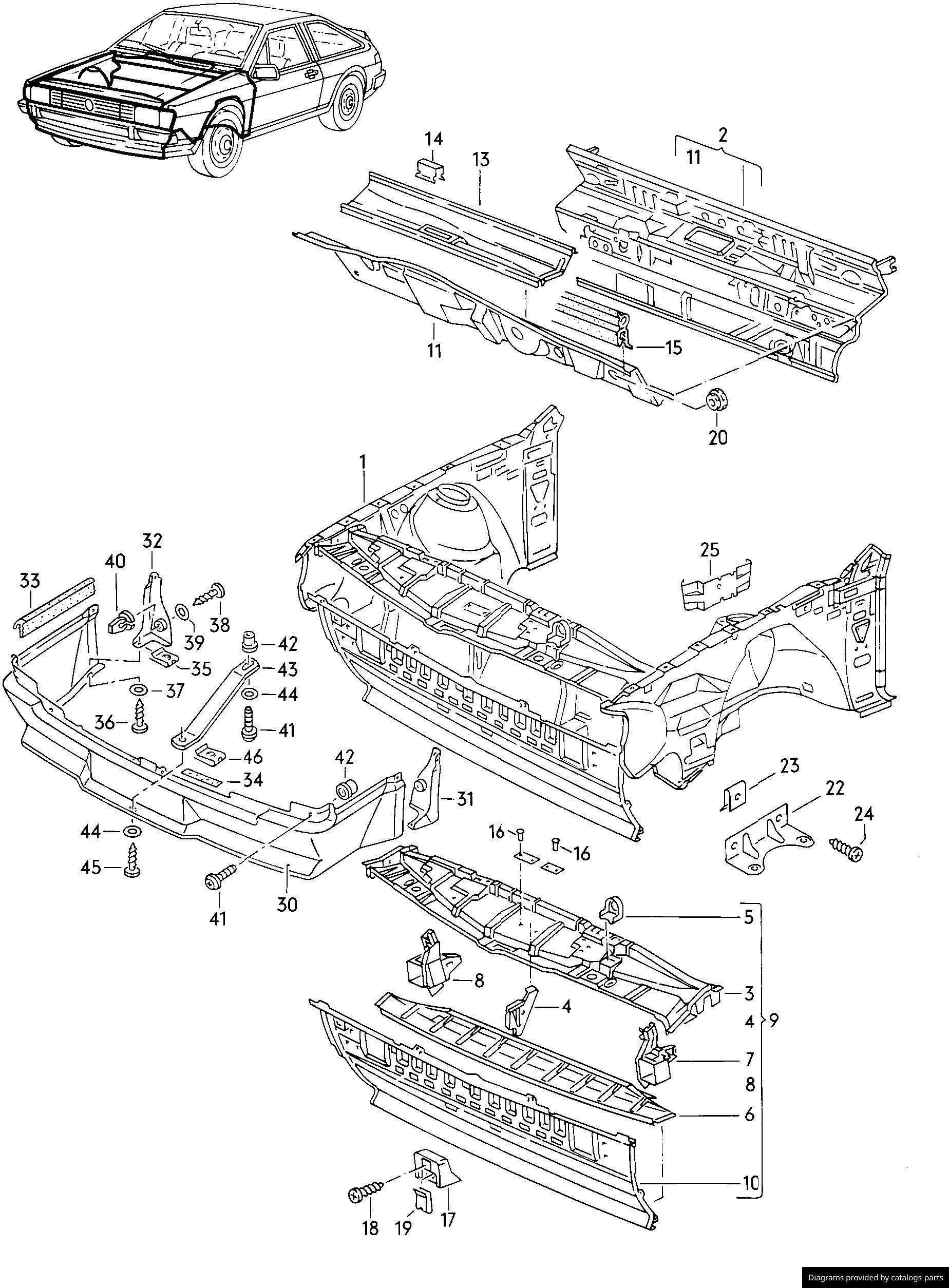 Car part diagram