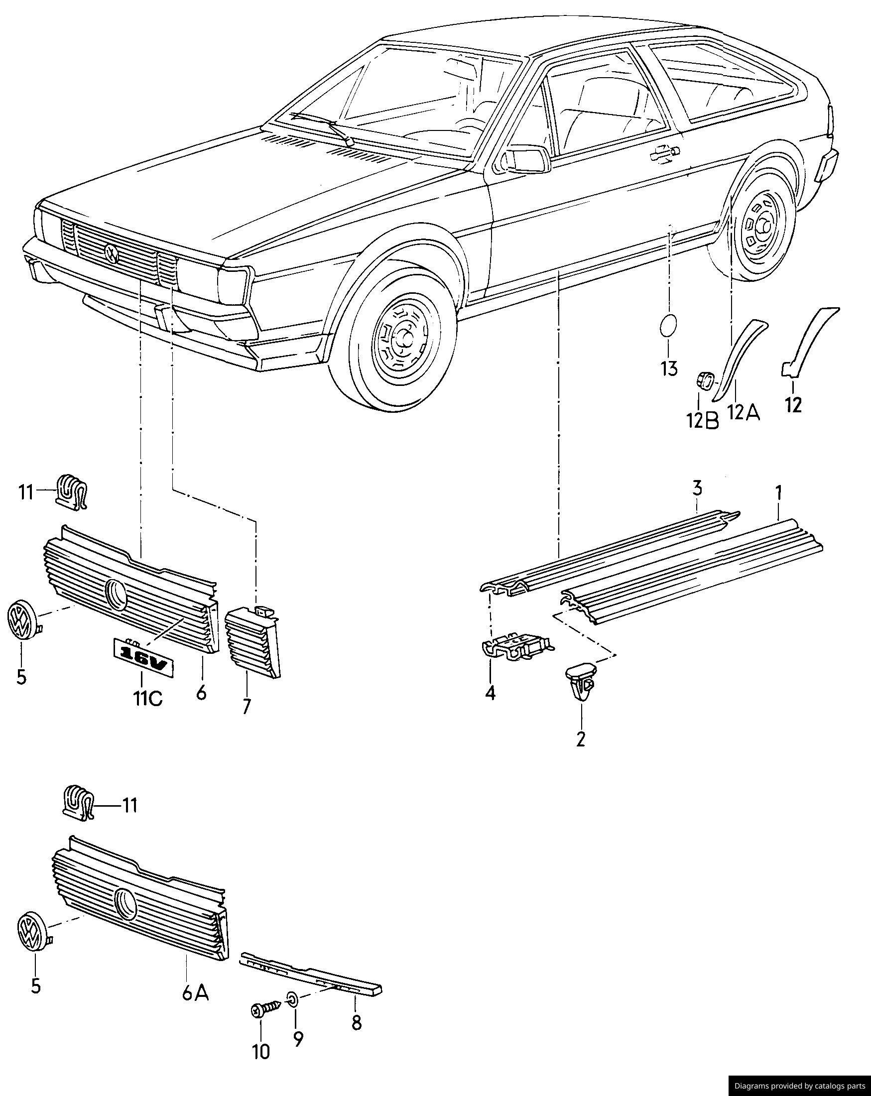 Car part diagram