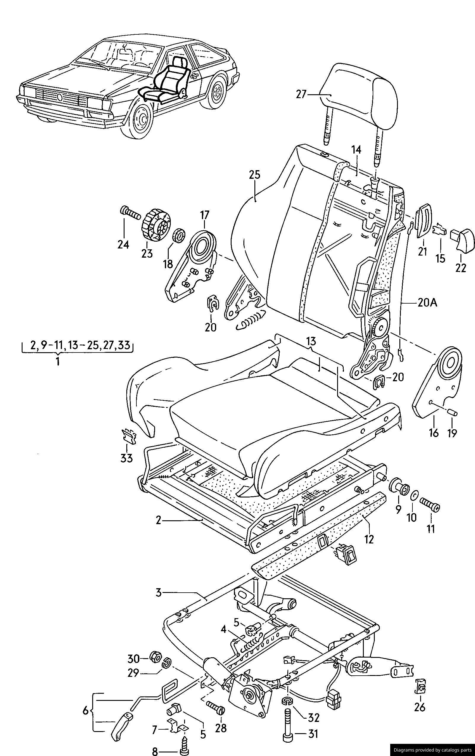 Car part diagram