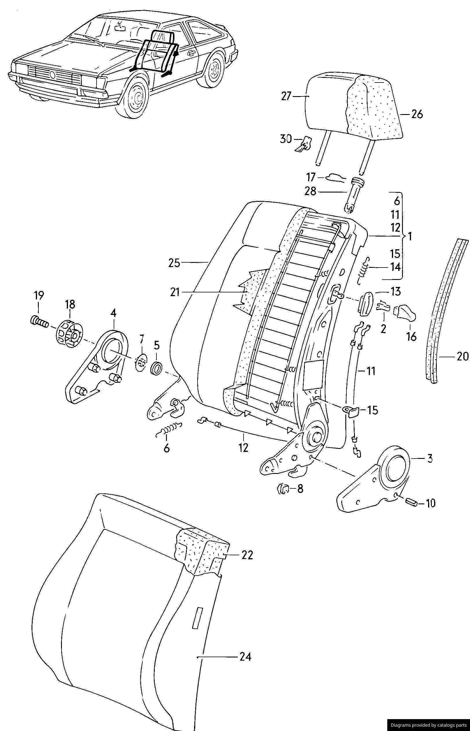 Car part diagram