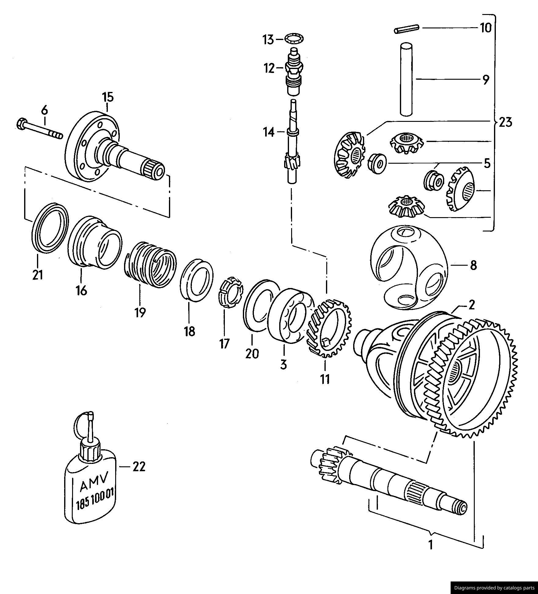 Volkswagen Differential Housing 084409121D LLLParts