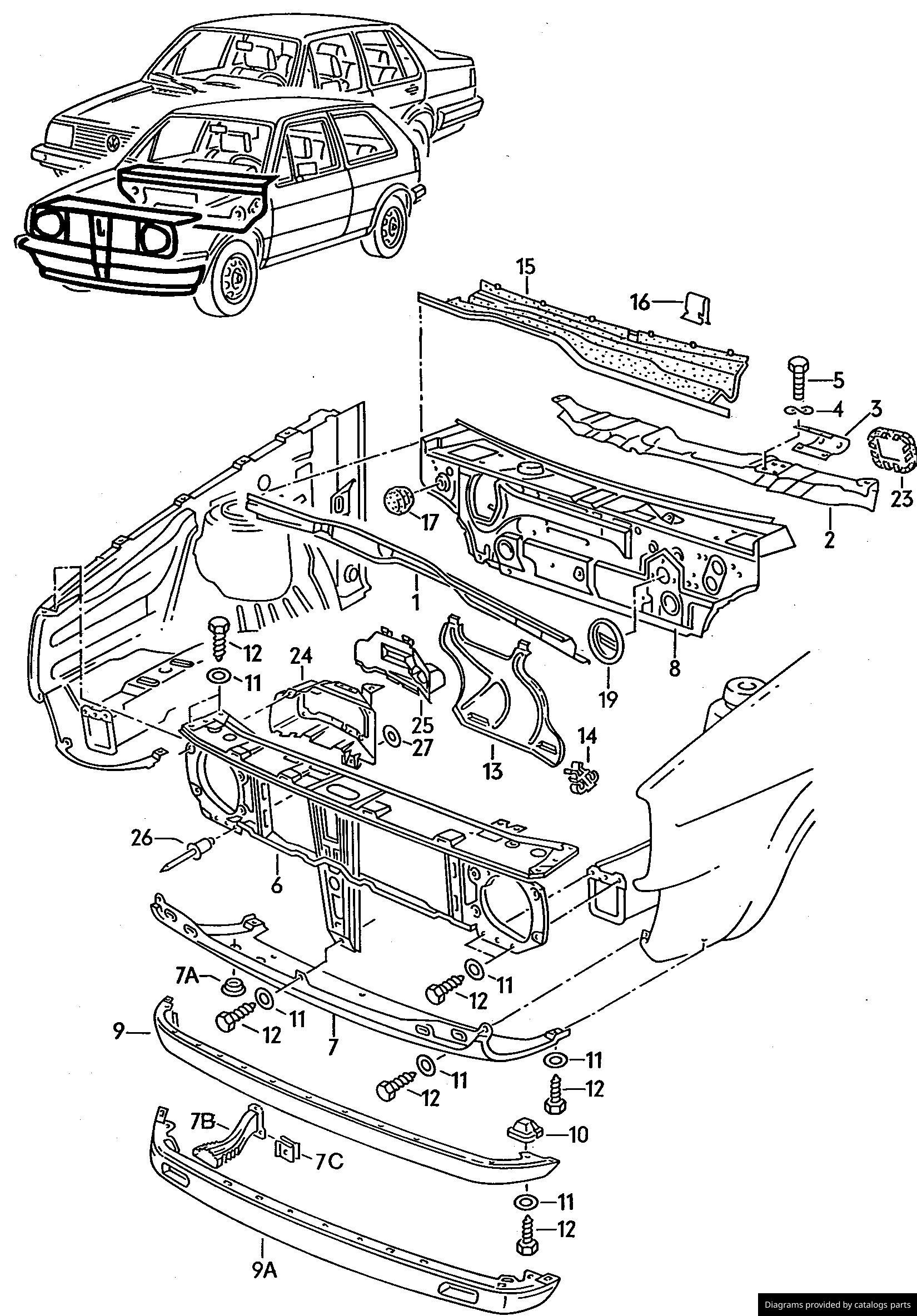 Car part diagram