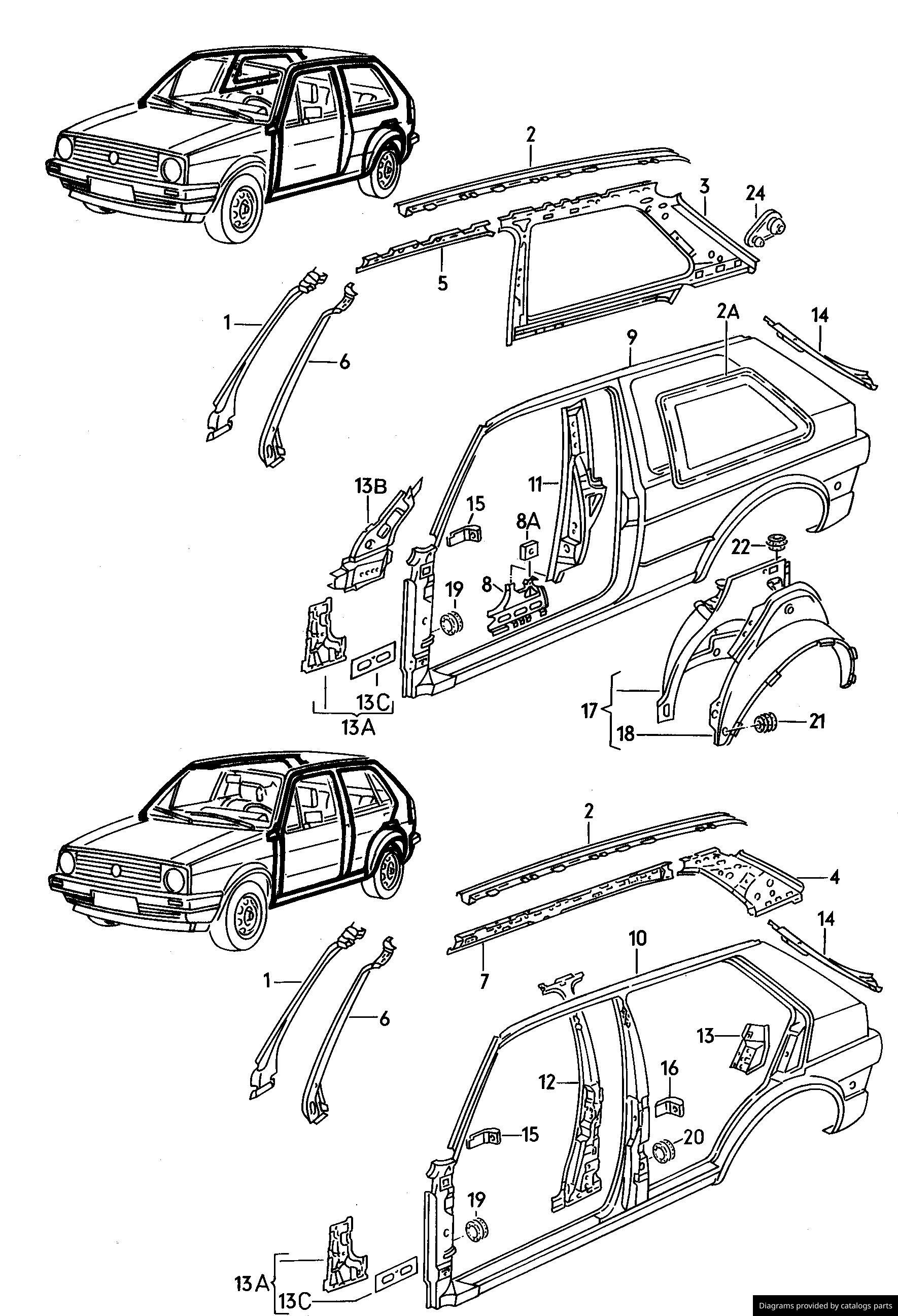 Car part diagram