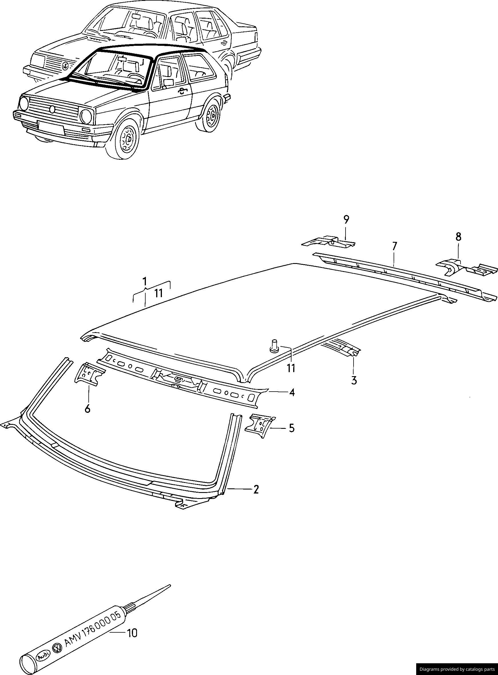 Car part diagram