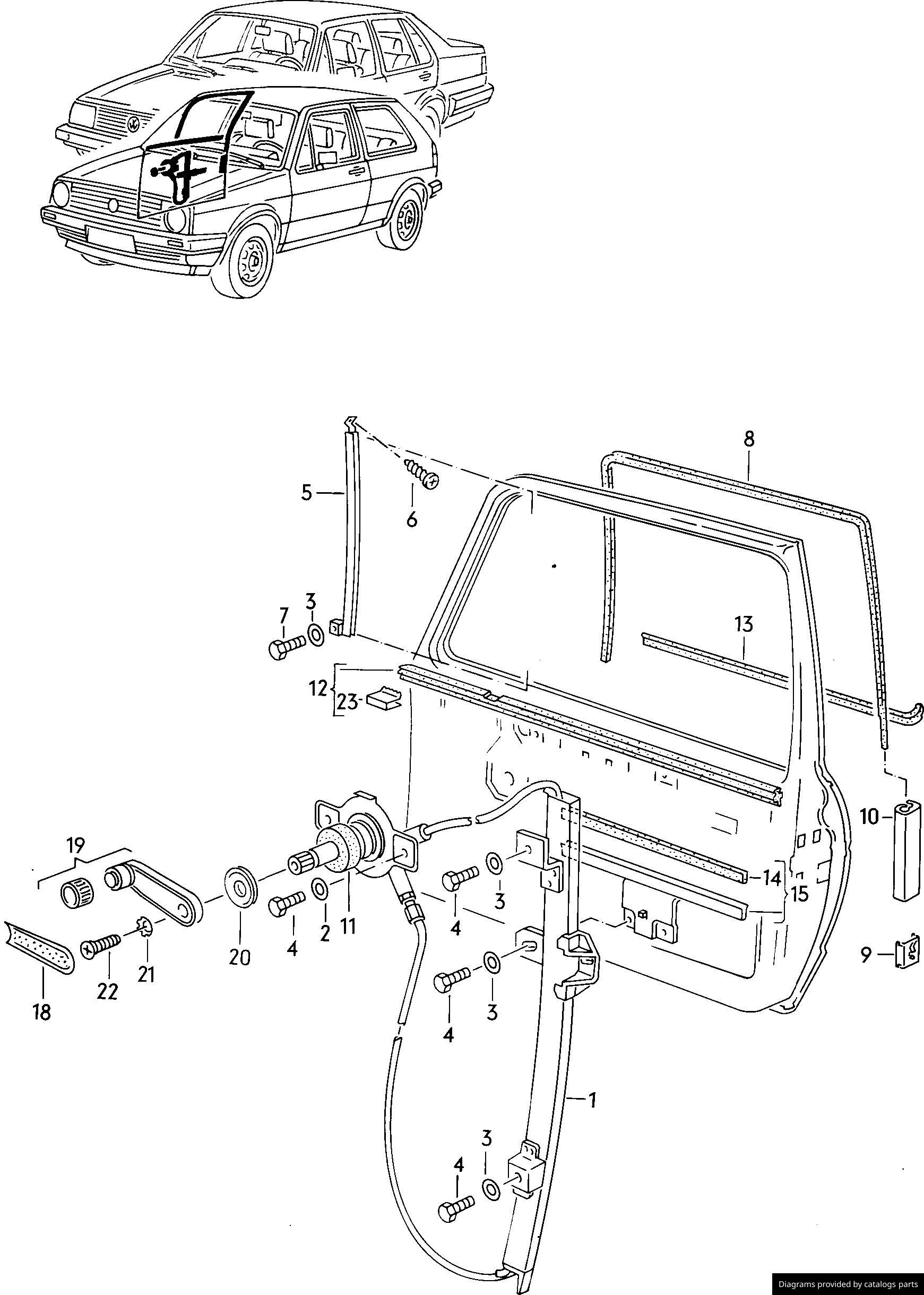 Car part diagram