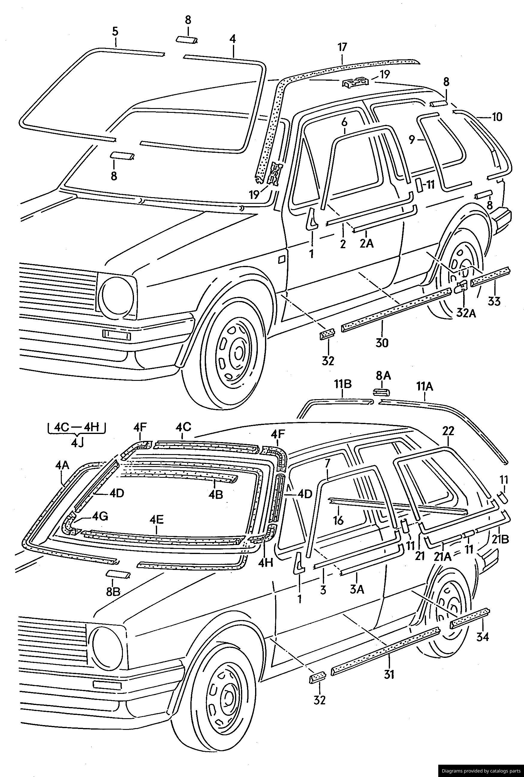 Car part diagram