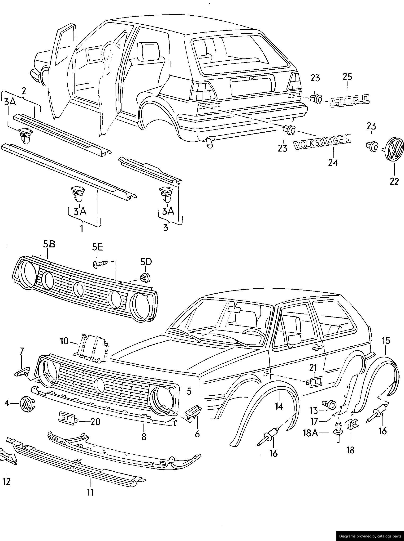 Car part diagram