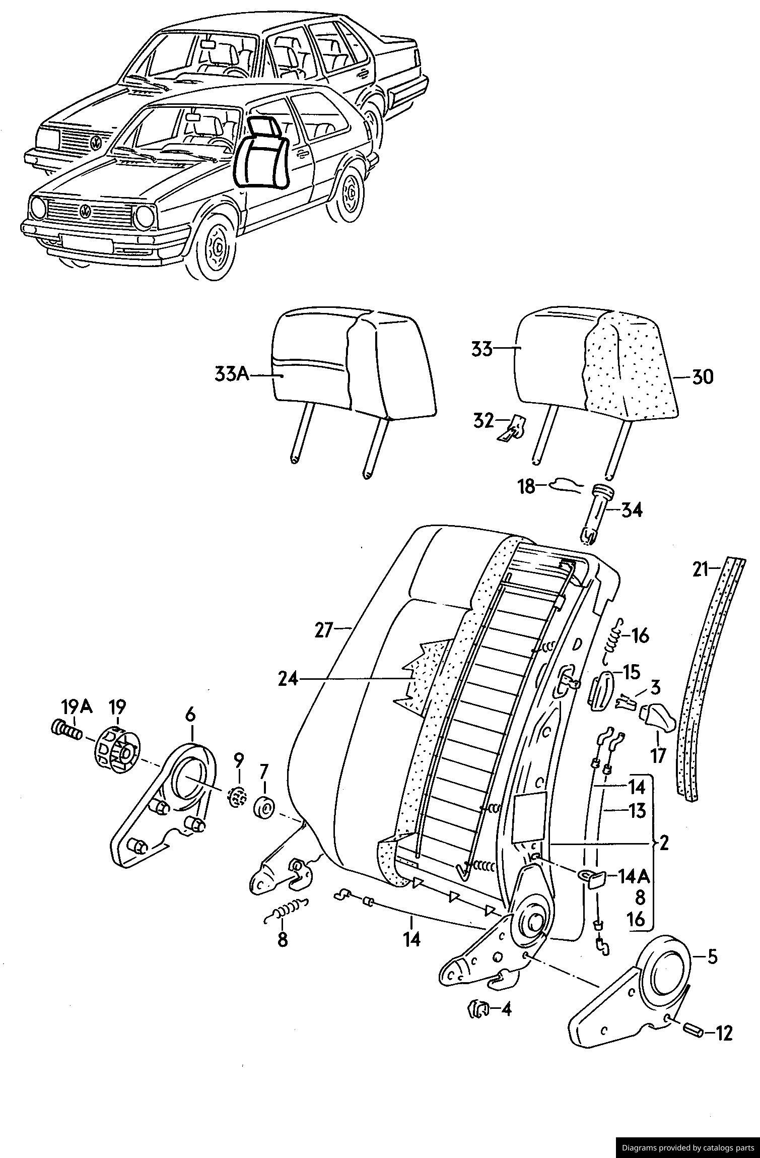 Car part diagram