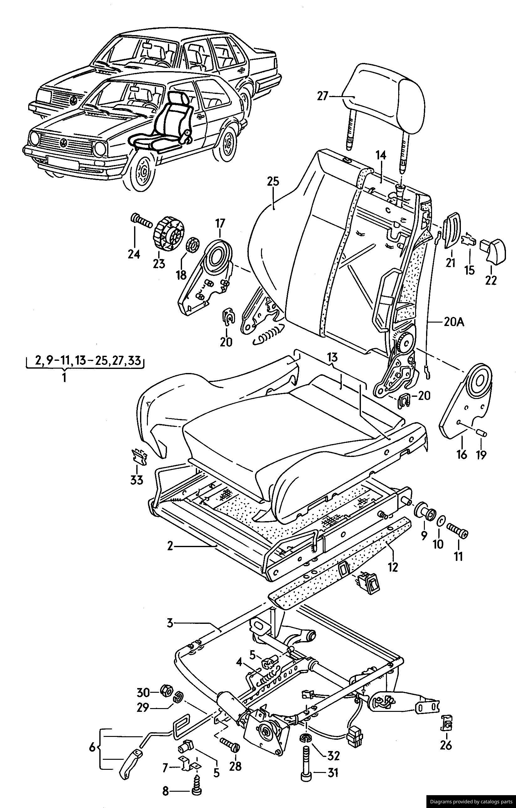 Car part diagram