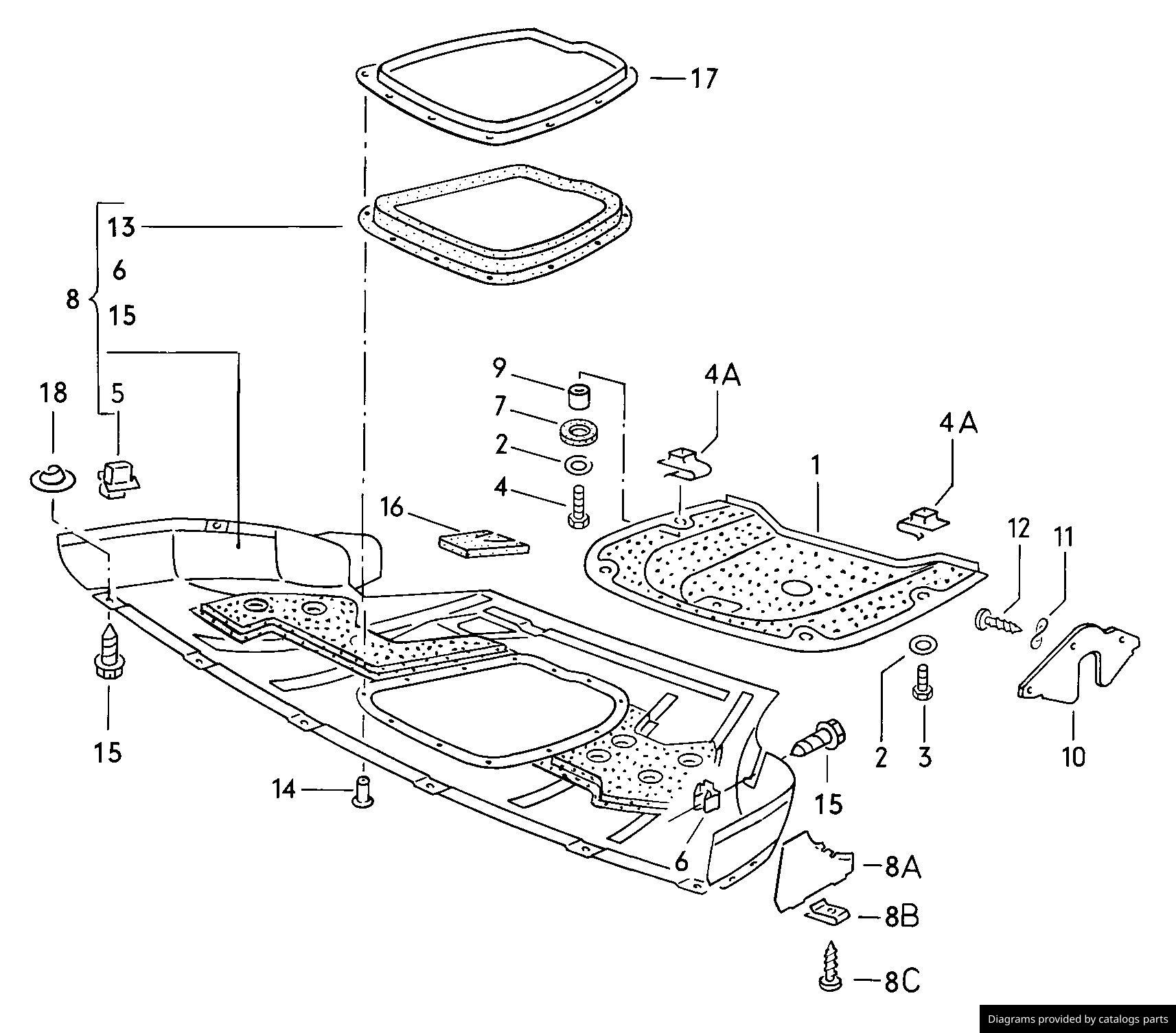 Volkswagen Guard Plate For Engine 321805681C LLLParts