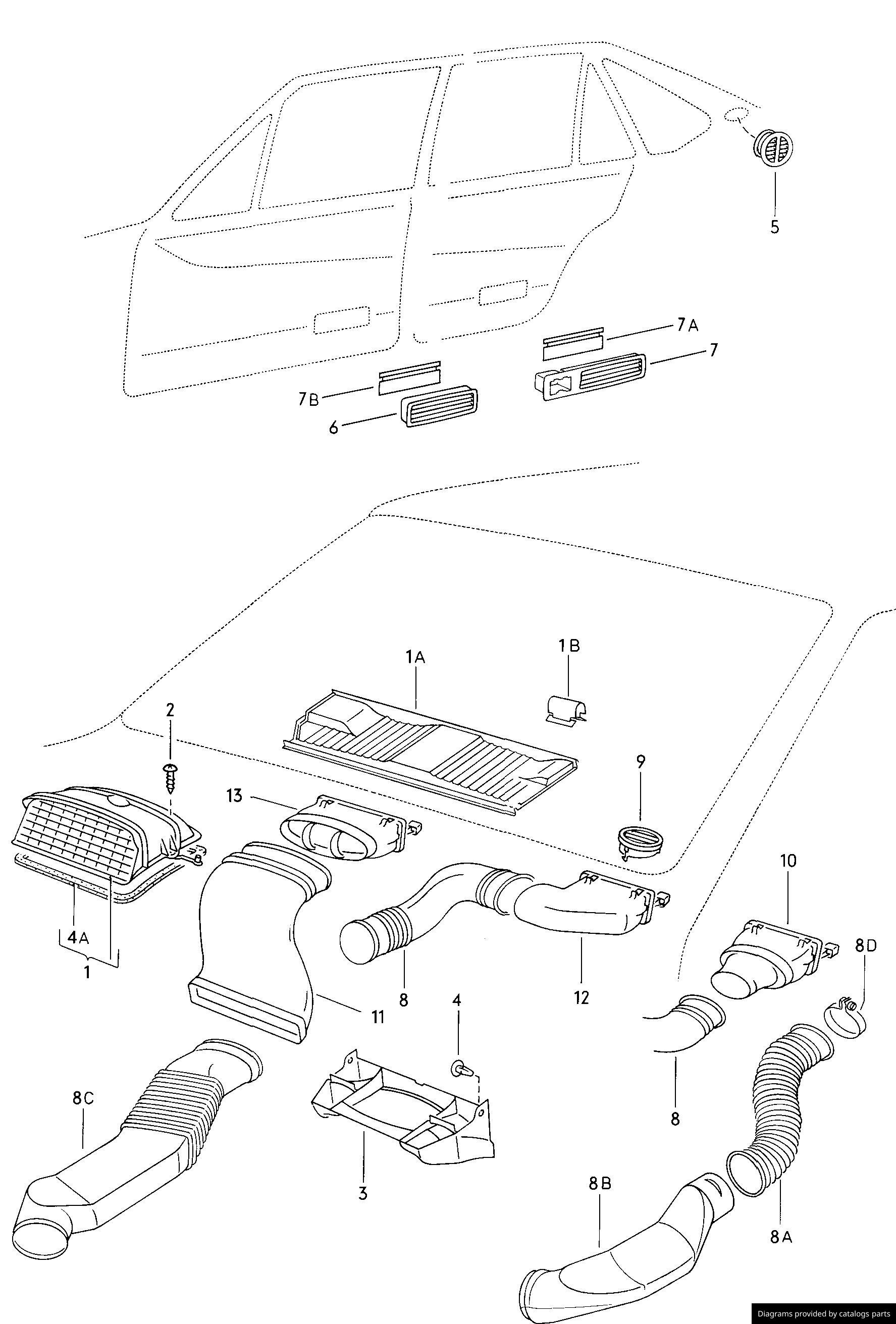 Car part diagram