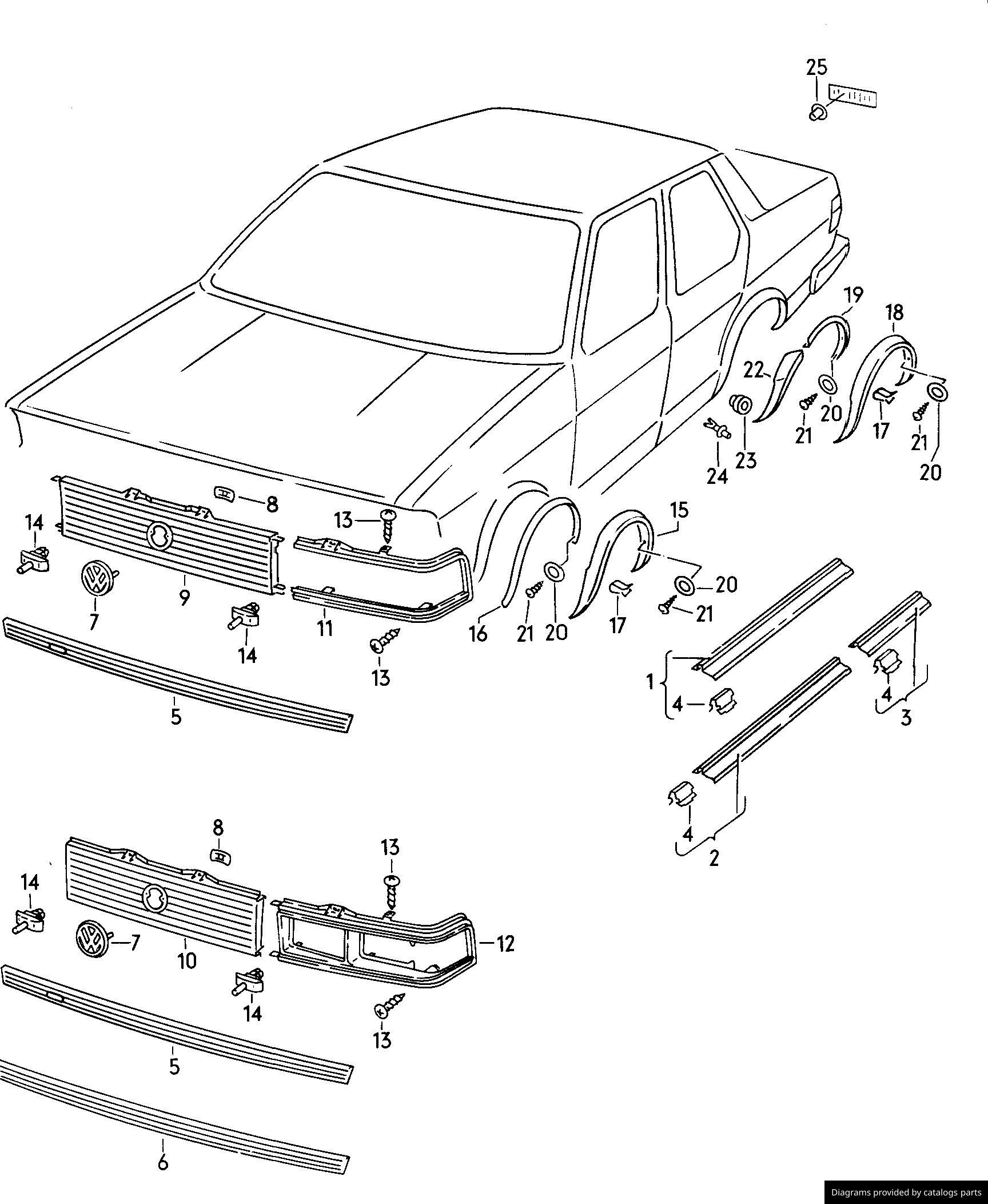 Car part diagram