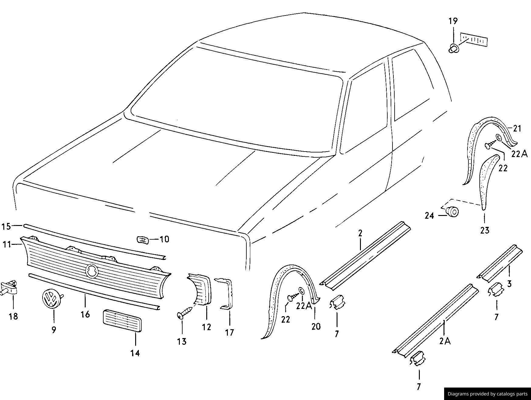 Car part diagram