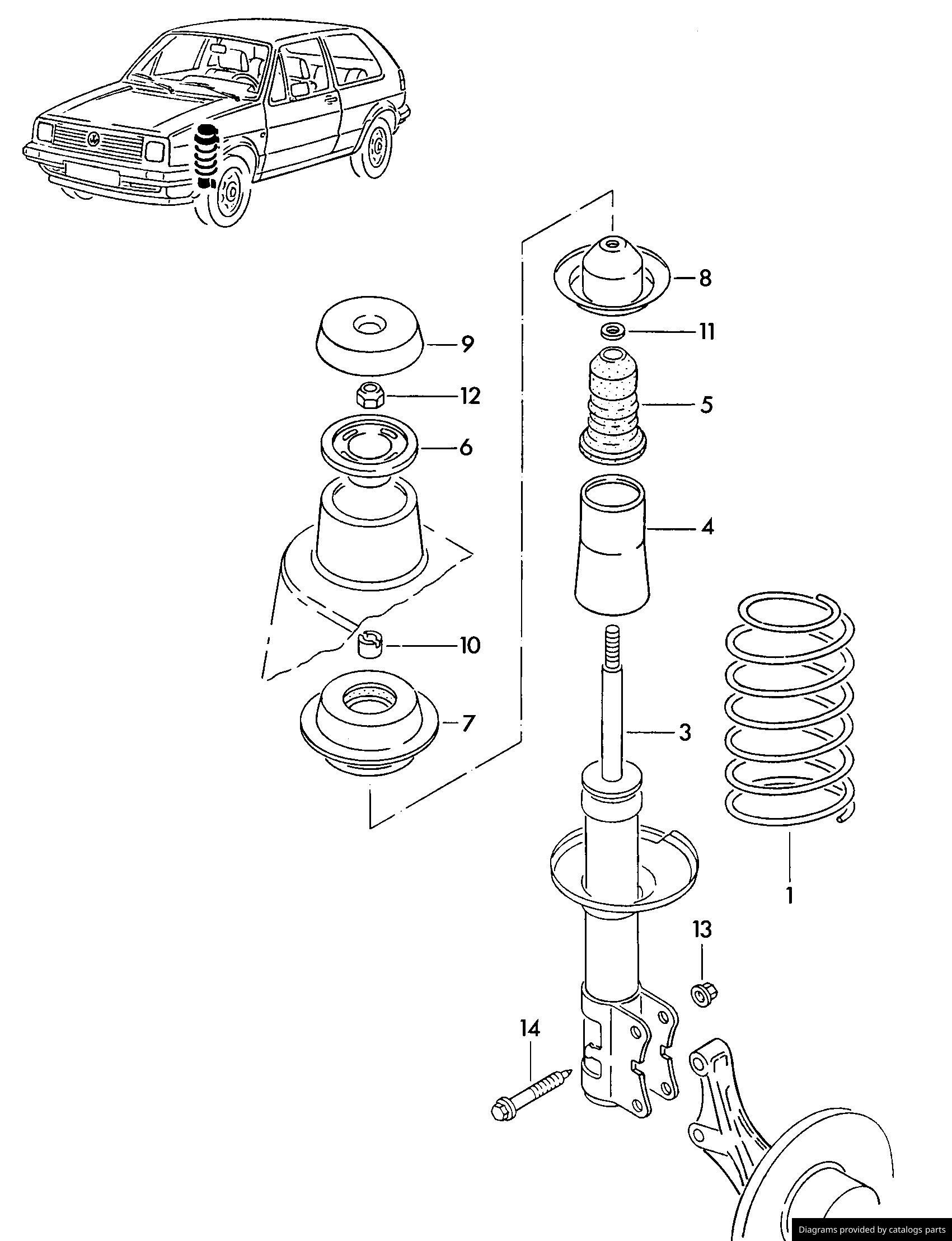 Car part diagram