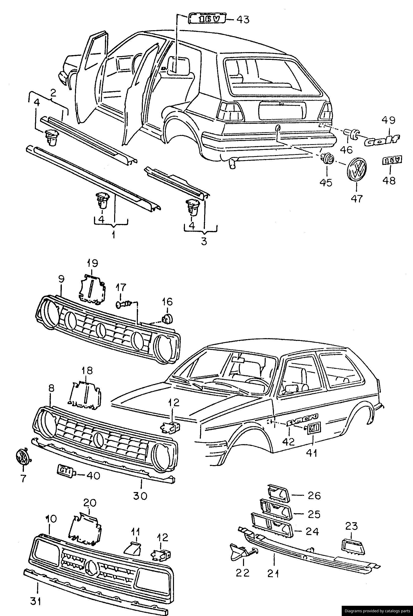 Car part diagram