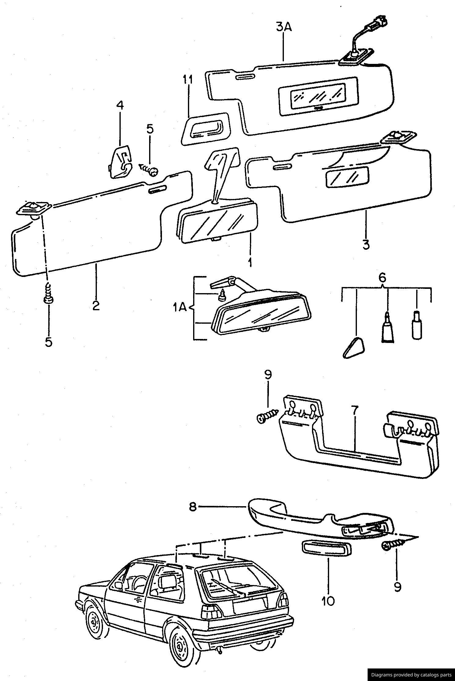 Car part diagram
