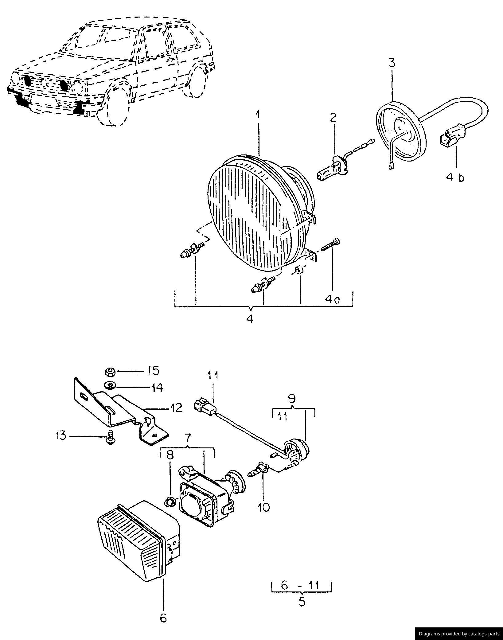 Car part diagram