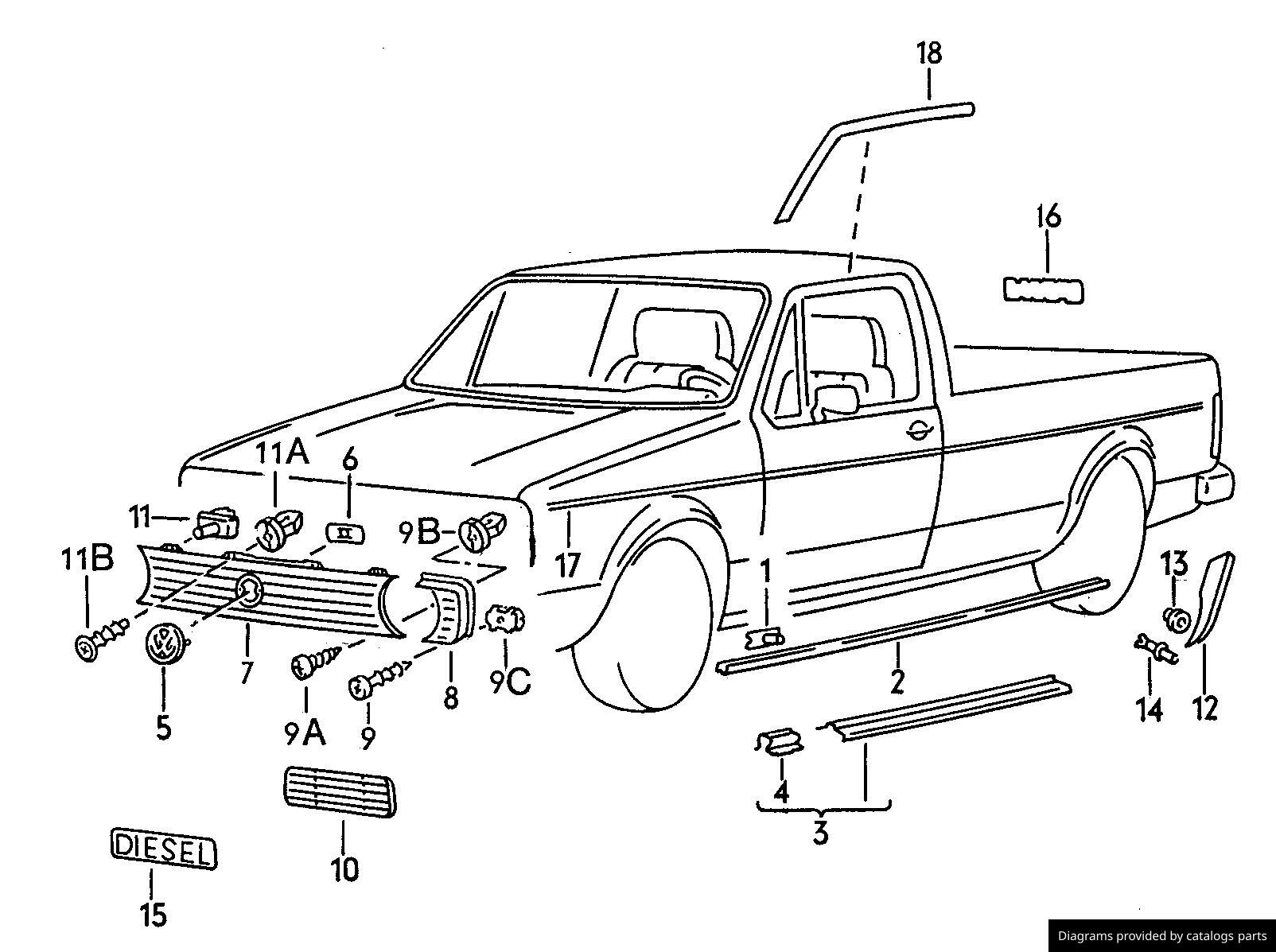 Car part diagram