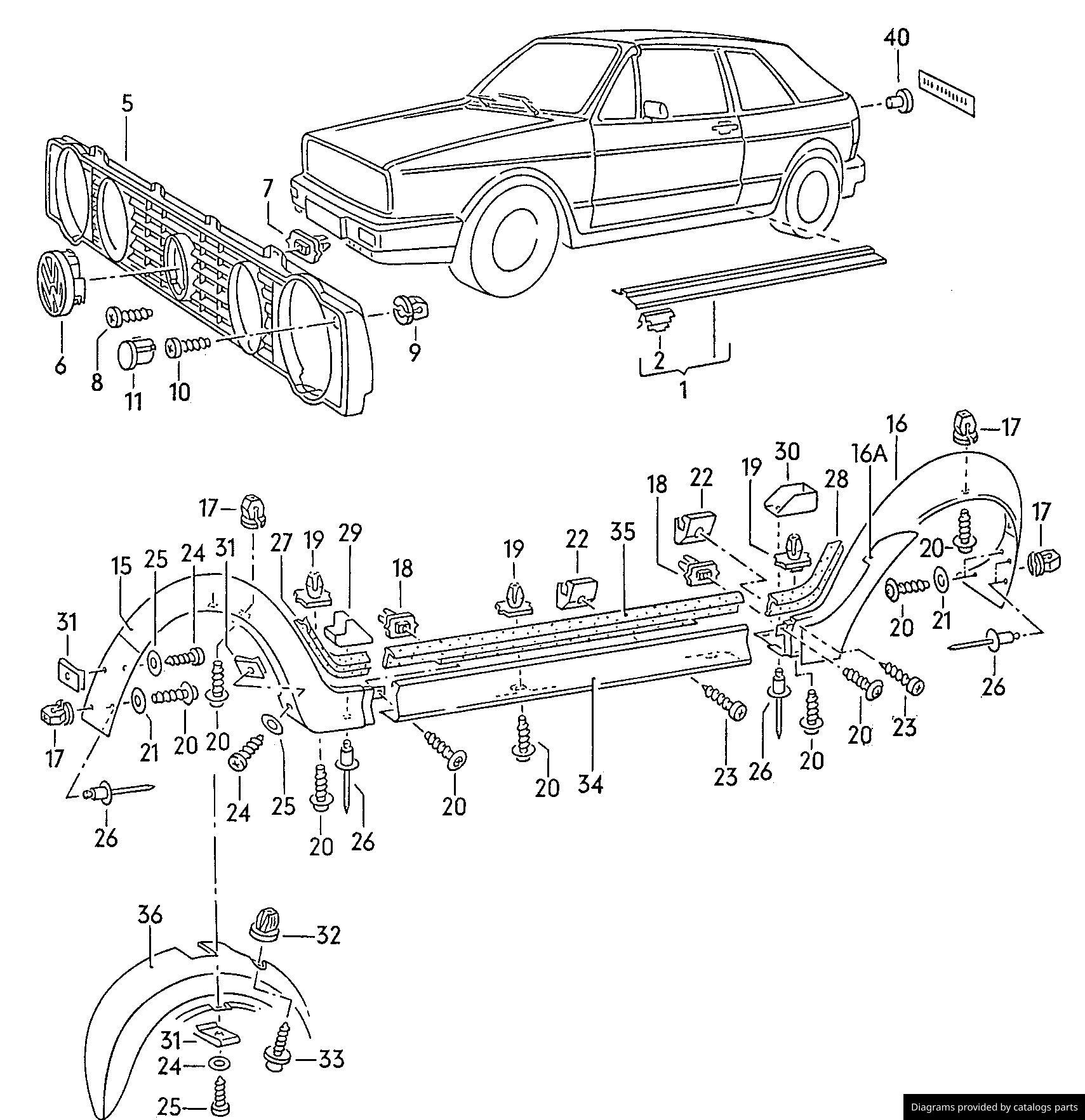 Car part diagram