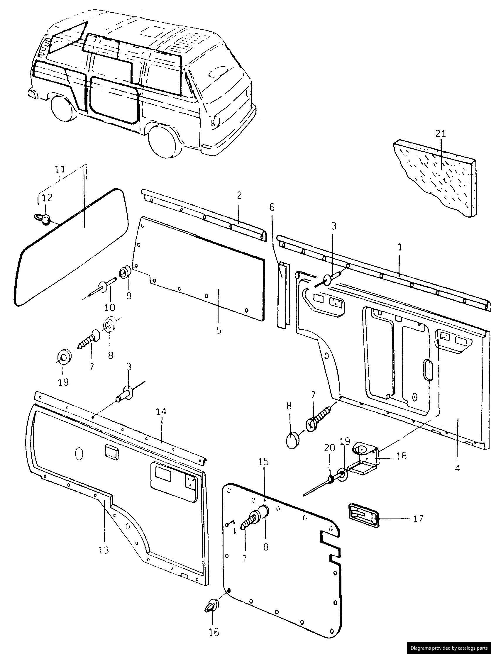 Car part diagram
