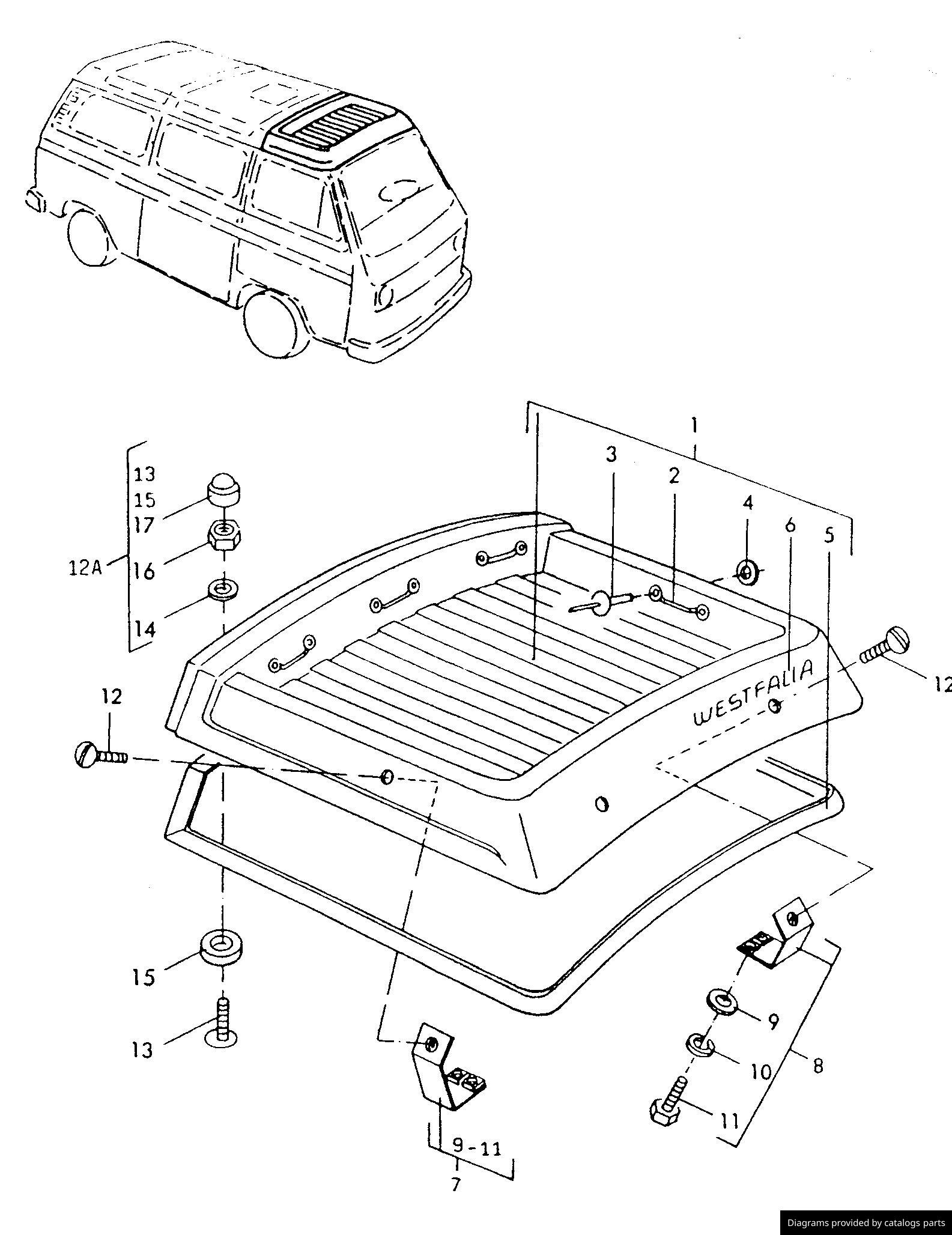 Car part diagram