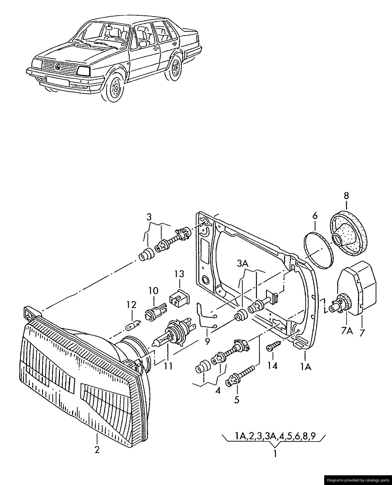 Car part diagram