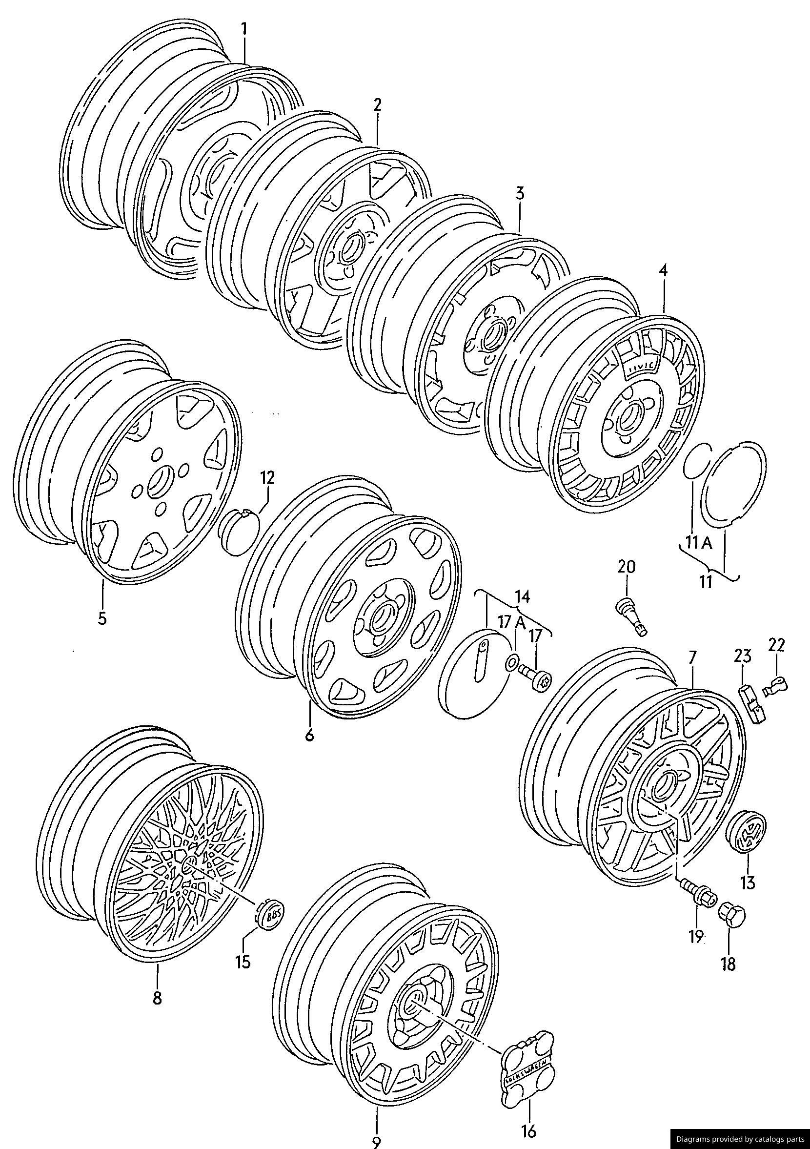 Car part diagram
