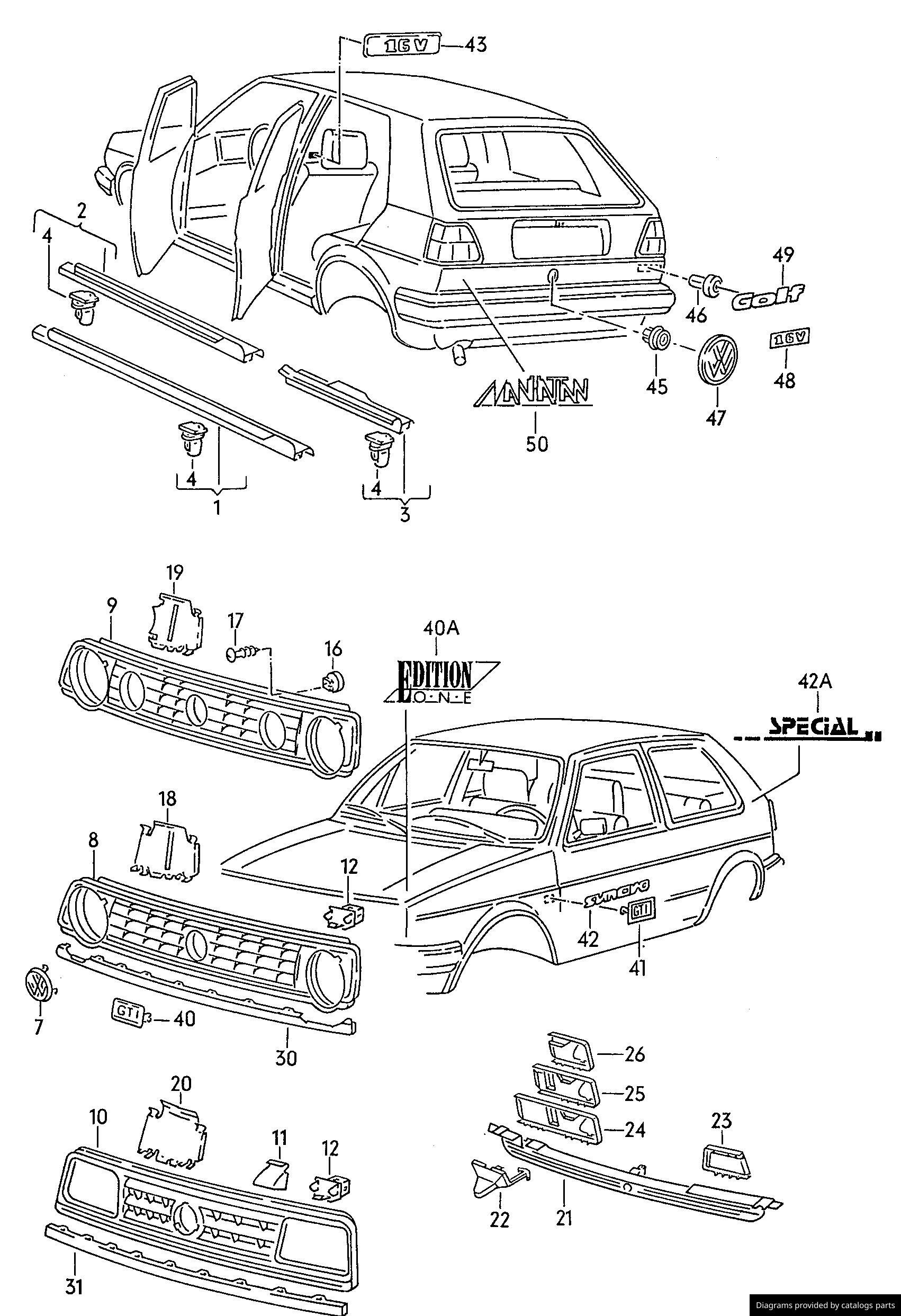 Car part diagram