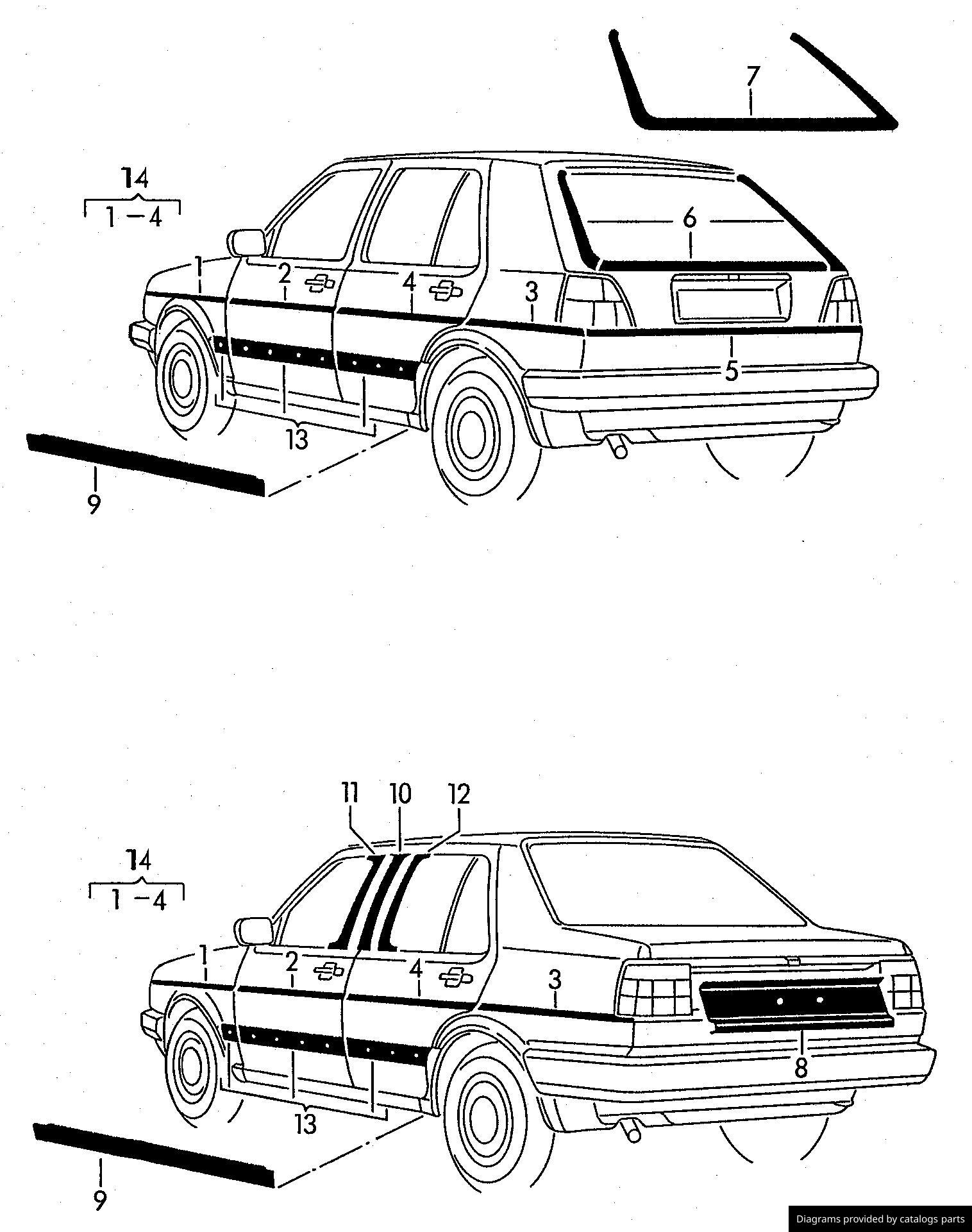 Car part diagram