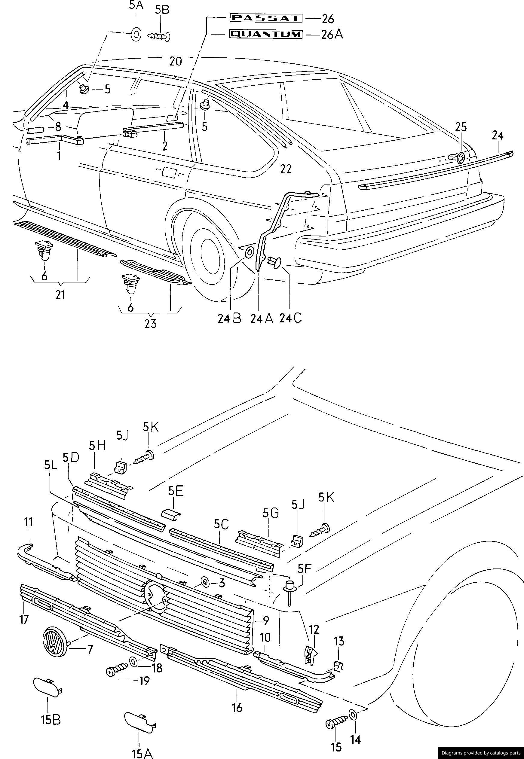 Car part diagram