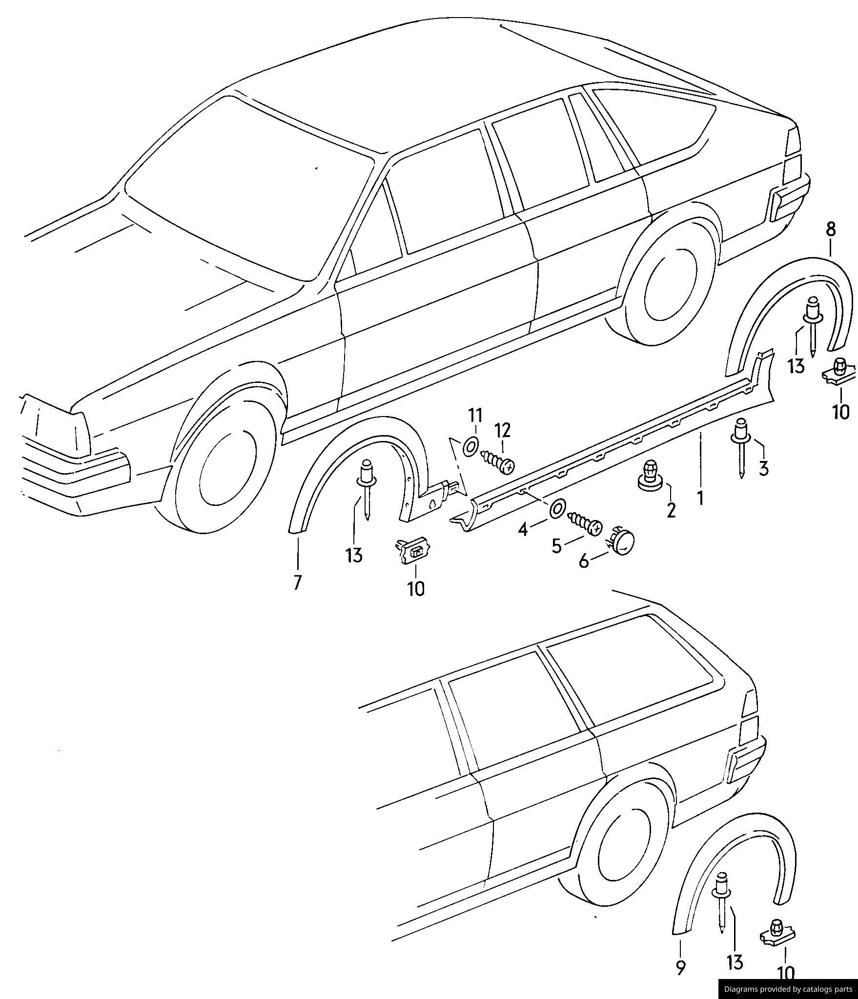 Car part diagram