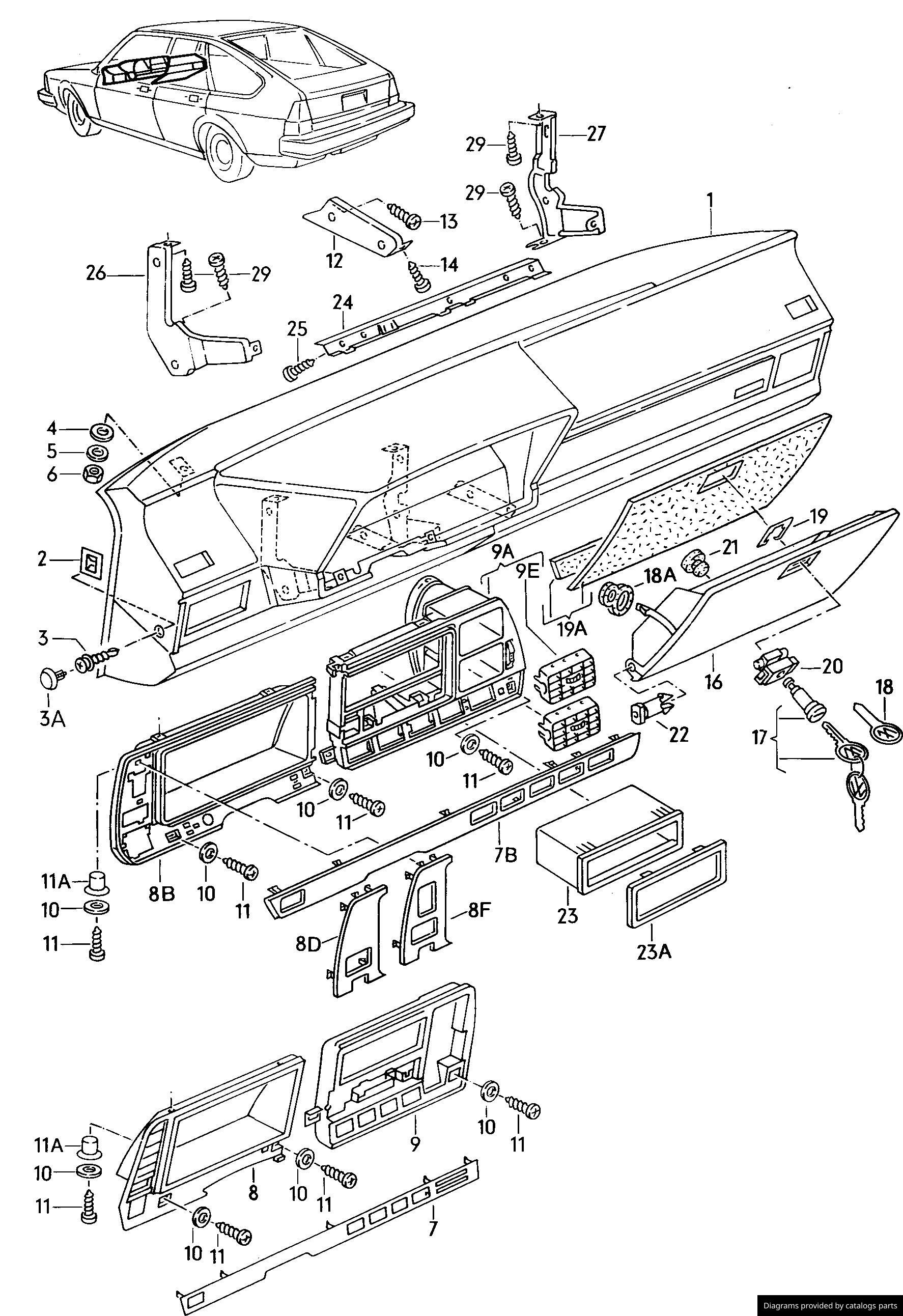 Car part diagram