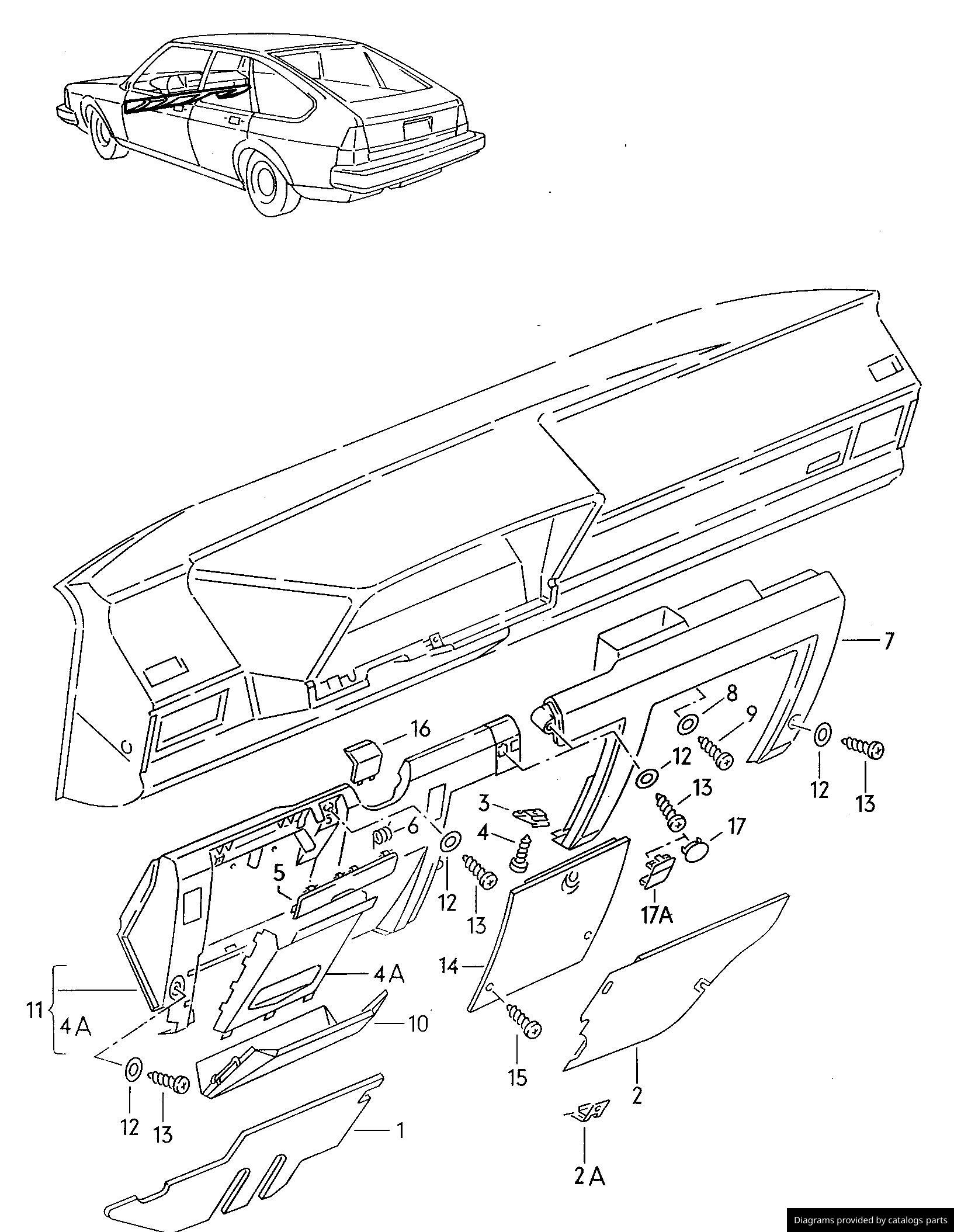 Car part diagram