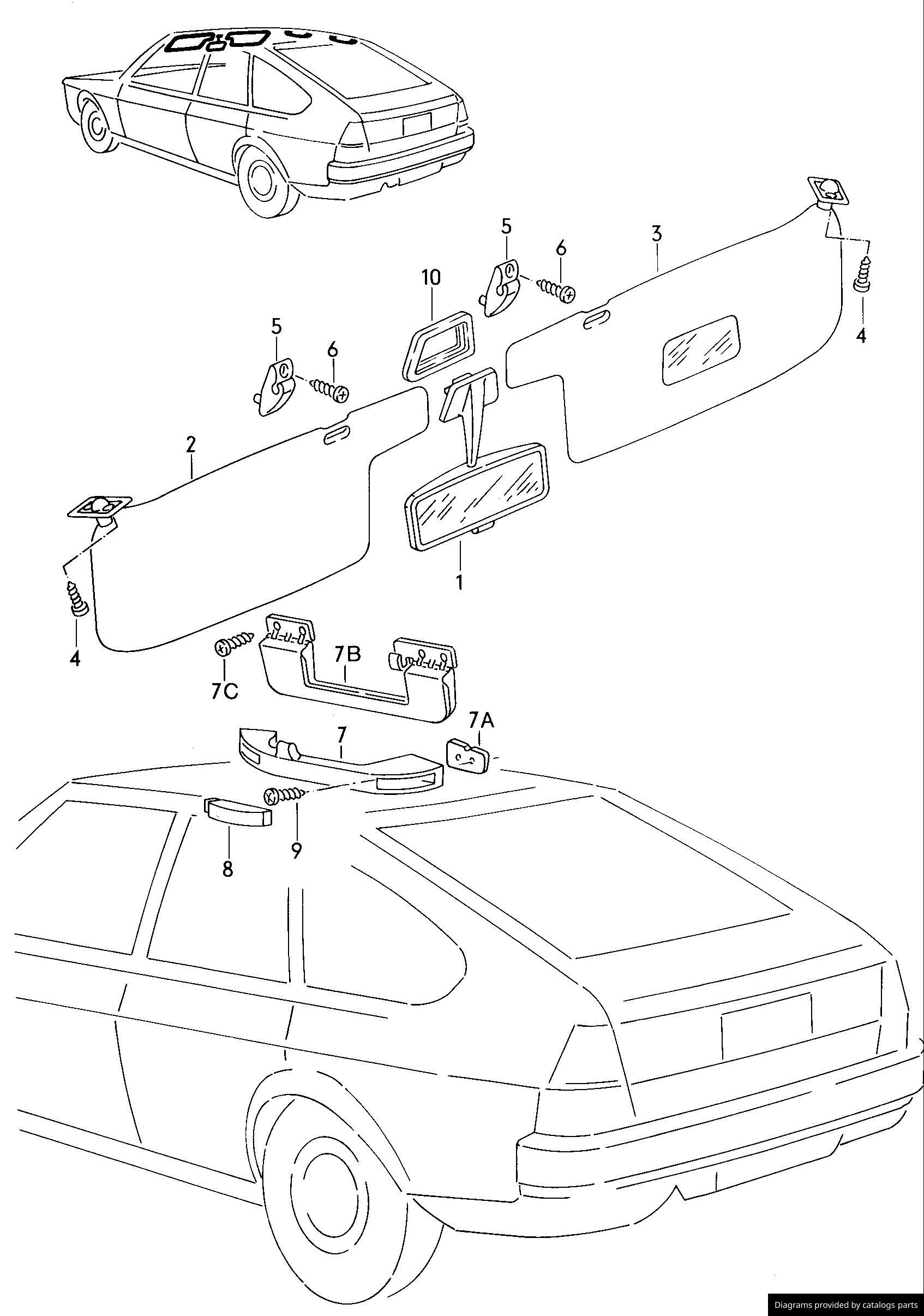 Car part diagram