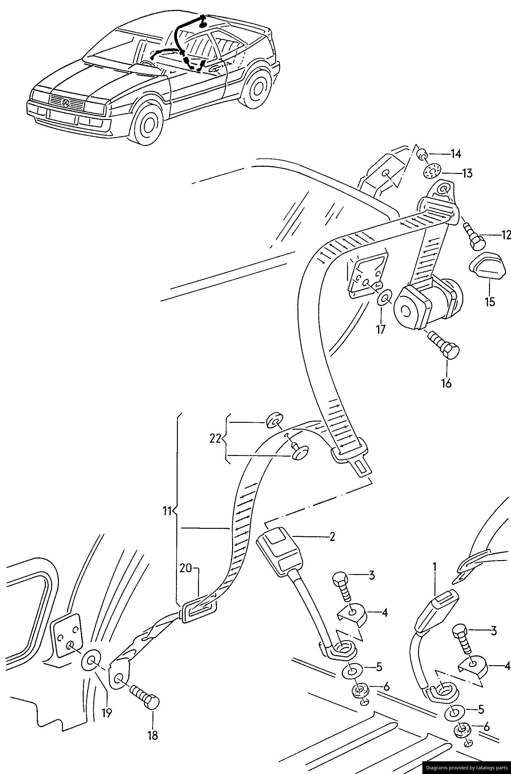 Car part diagram