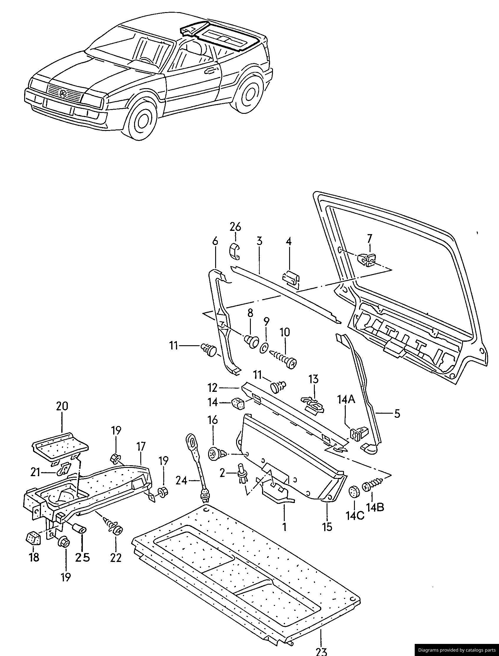 Car part diagram