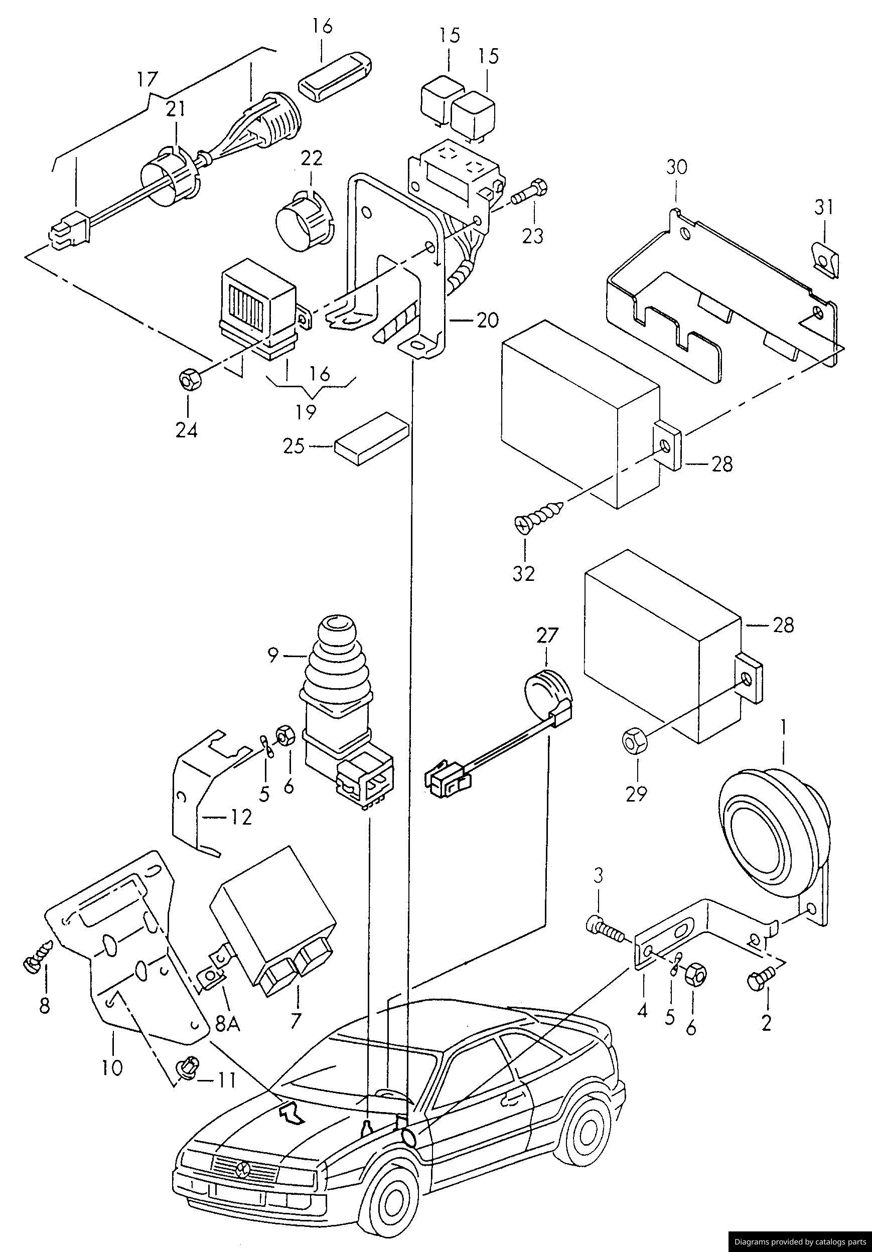 Car part diagram