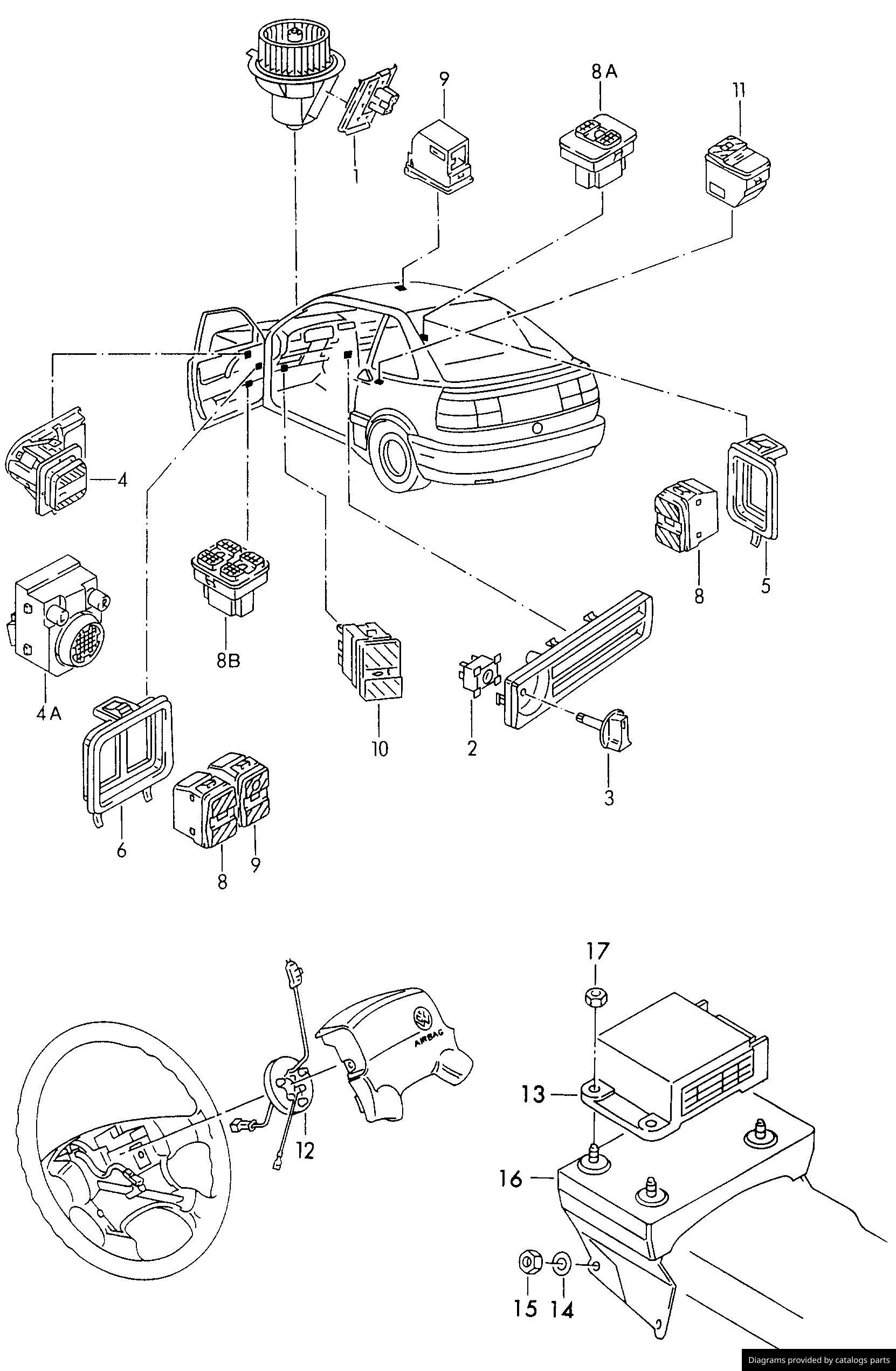 Car part diagram