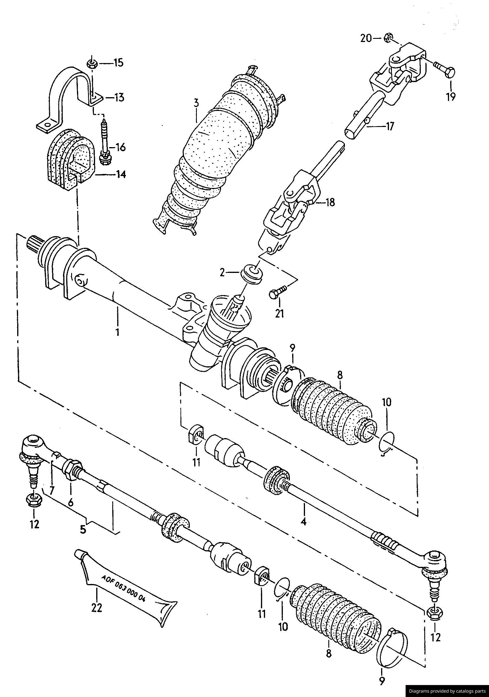 Volkswagen Steering Gear 357419063A LLLParts