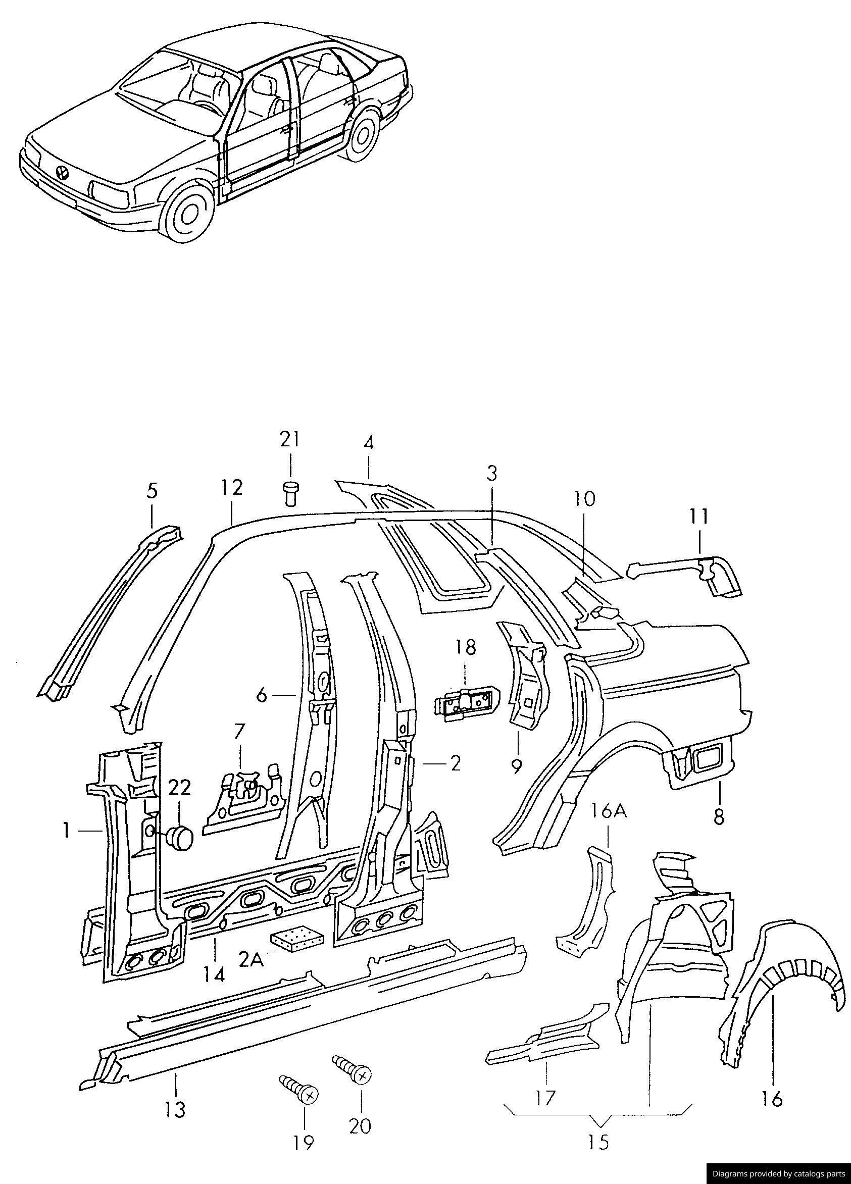 Car part diagram