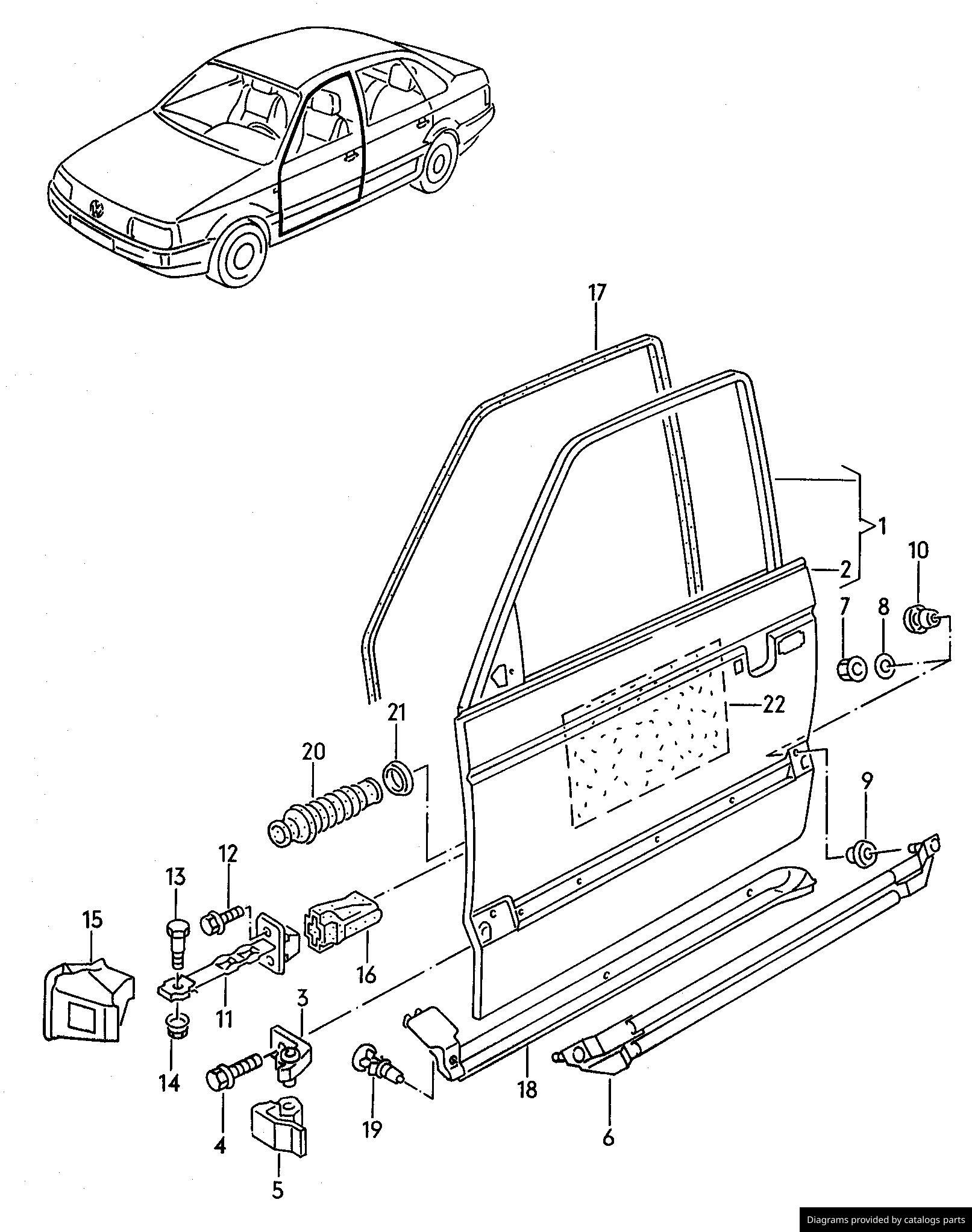 Car part diagram