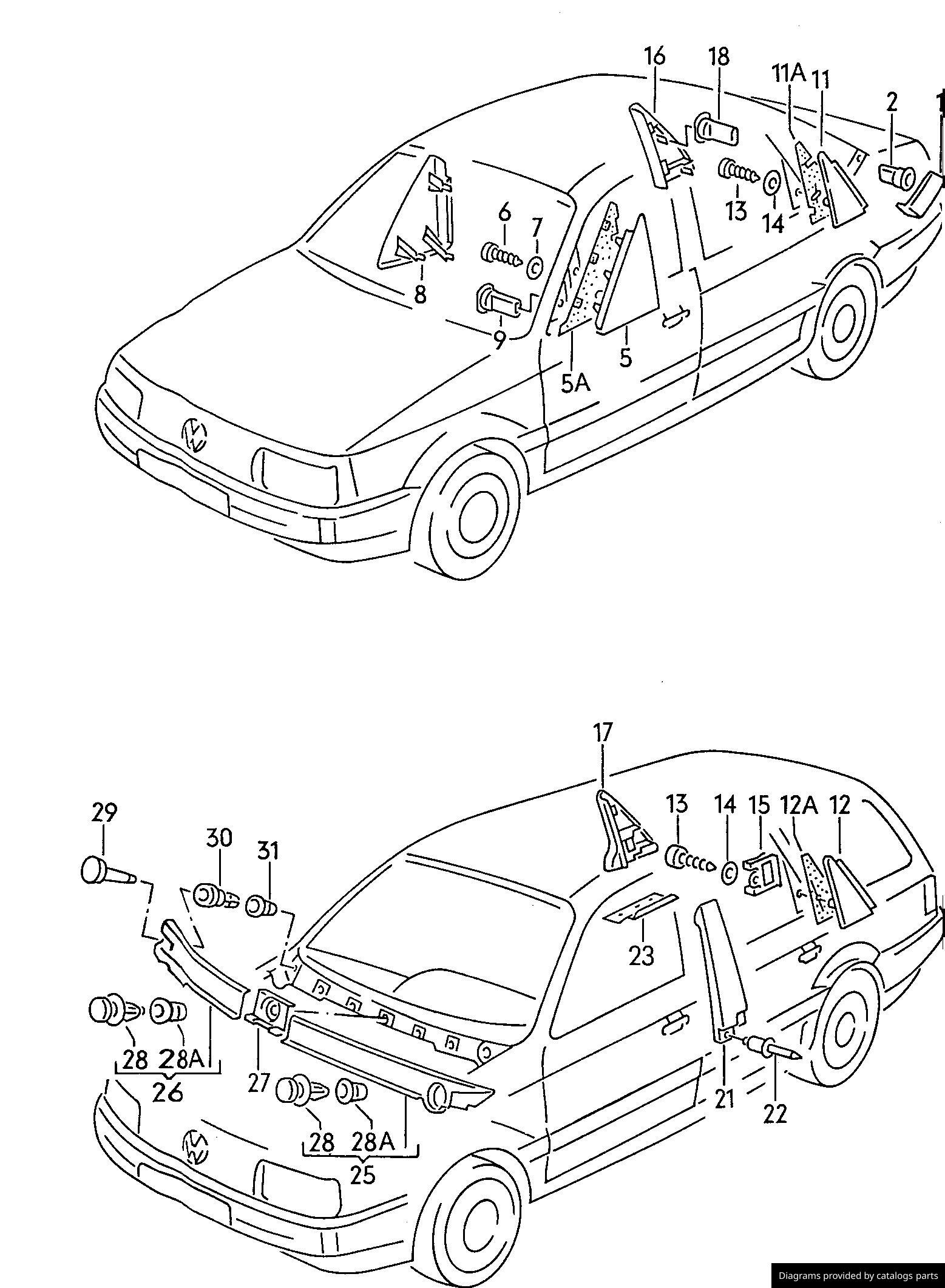 Car part diagram