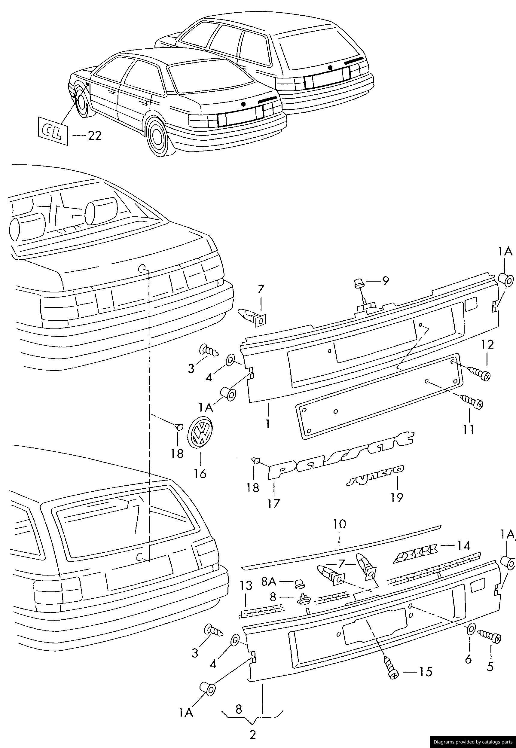 Car part diagram