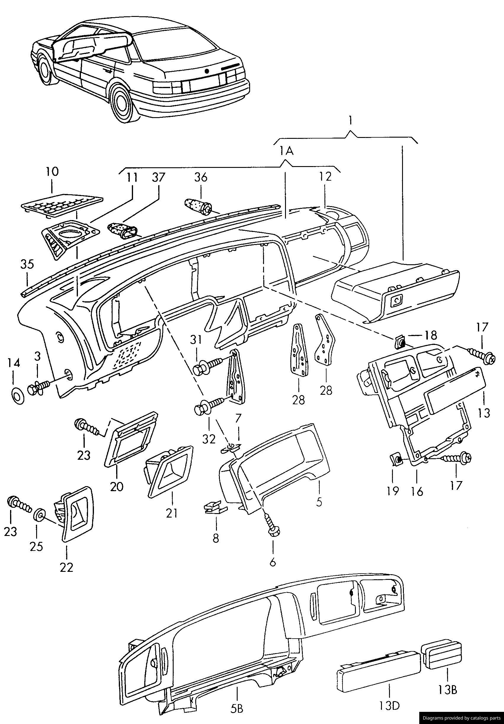Car part diagram