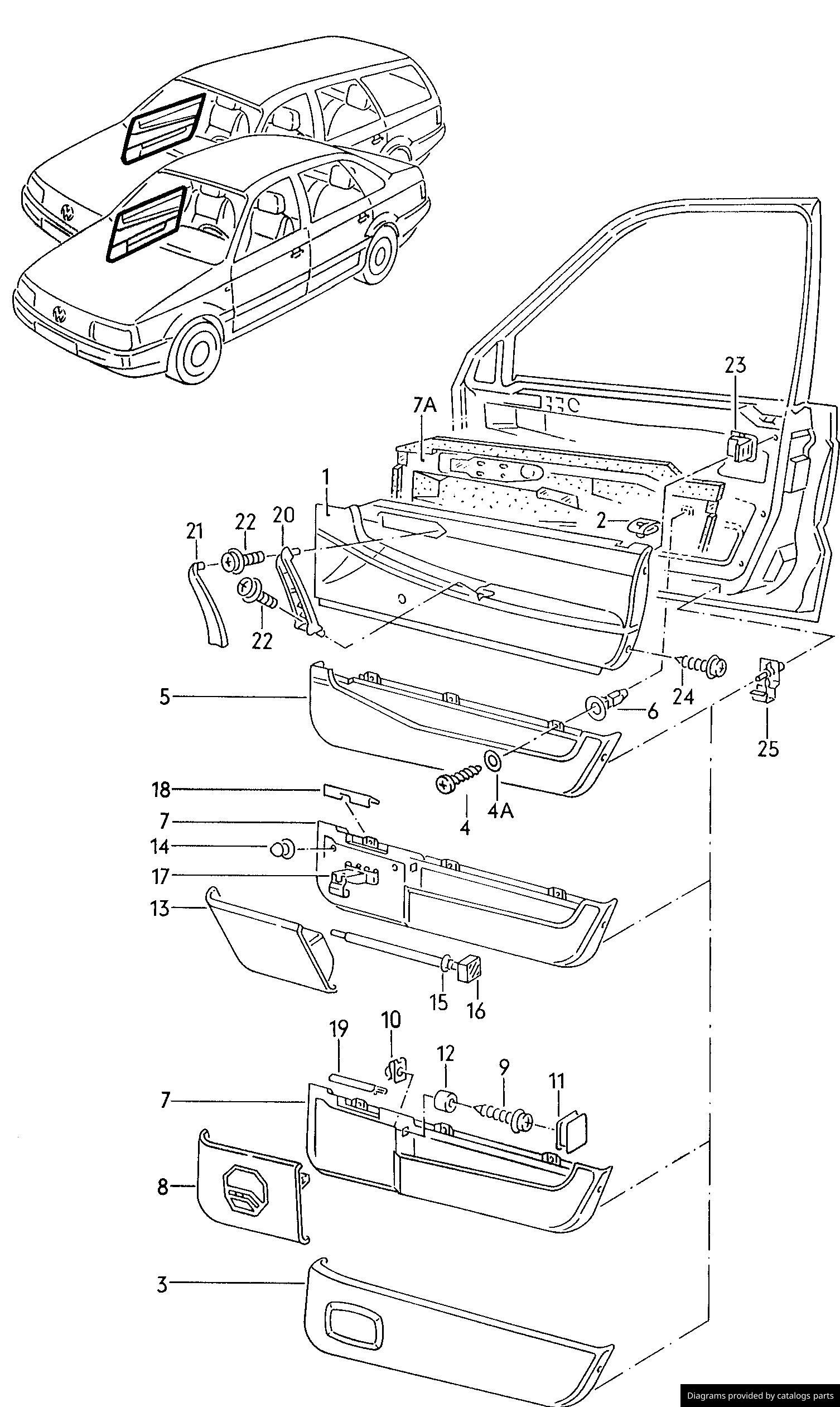 Car part diagram