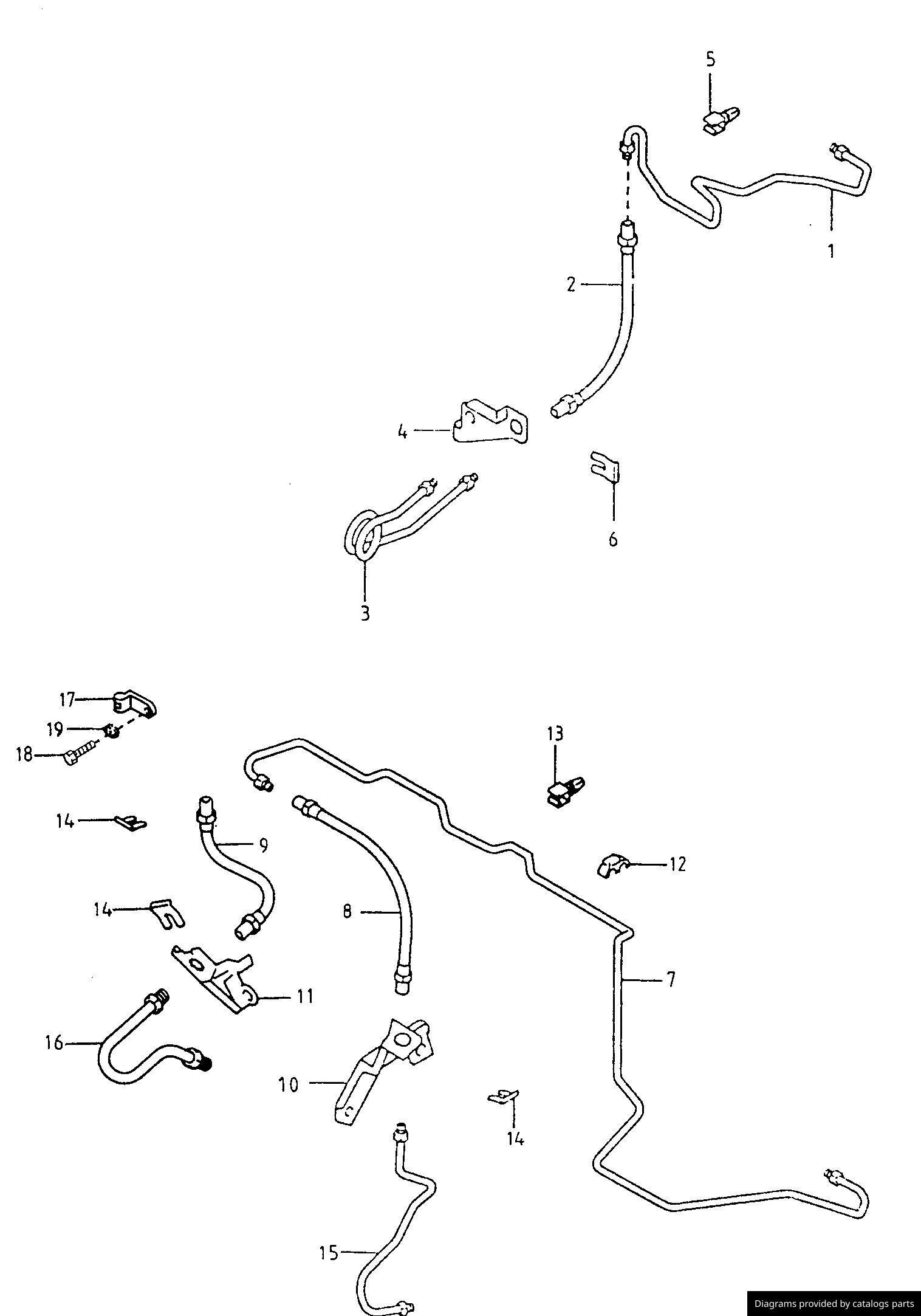 Volkswagen Hydraulic Clutch Pipe J3148235150 LLLParts