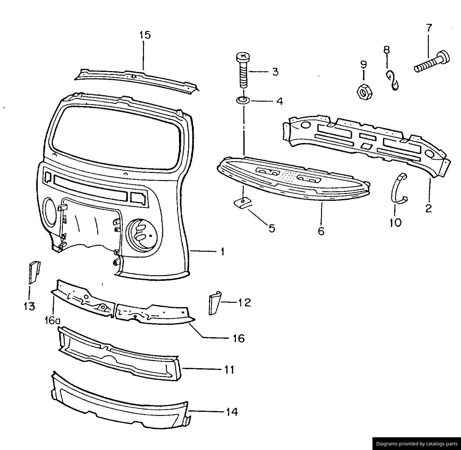 Car part diagram